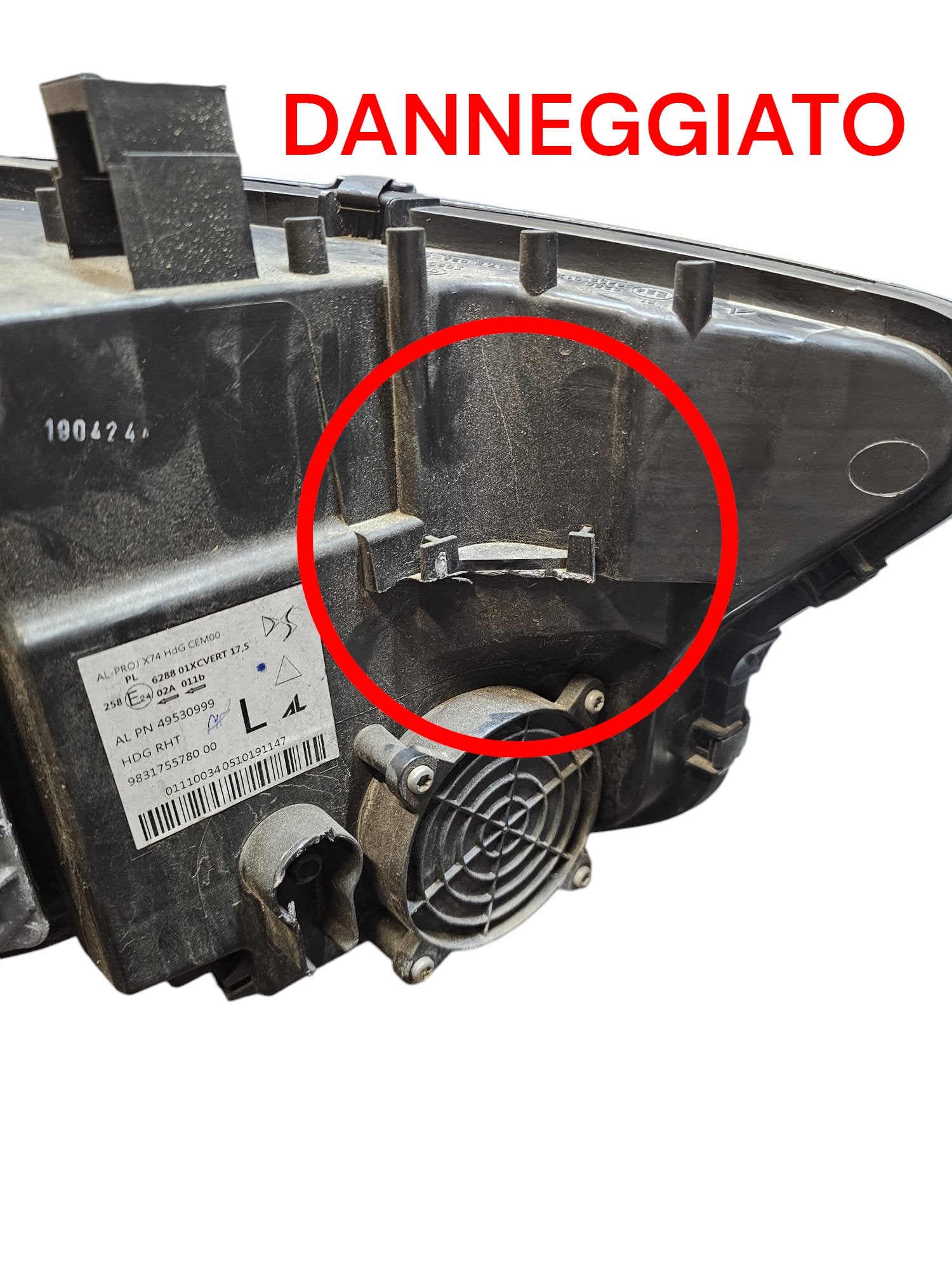 Fanale / Faro Full Led Anteriore Sinistro DS7 Crossback Cod:9831755780(2017 - >) - F&P CRASH SRLS - Ricambi Usati