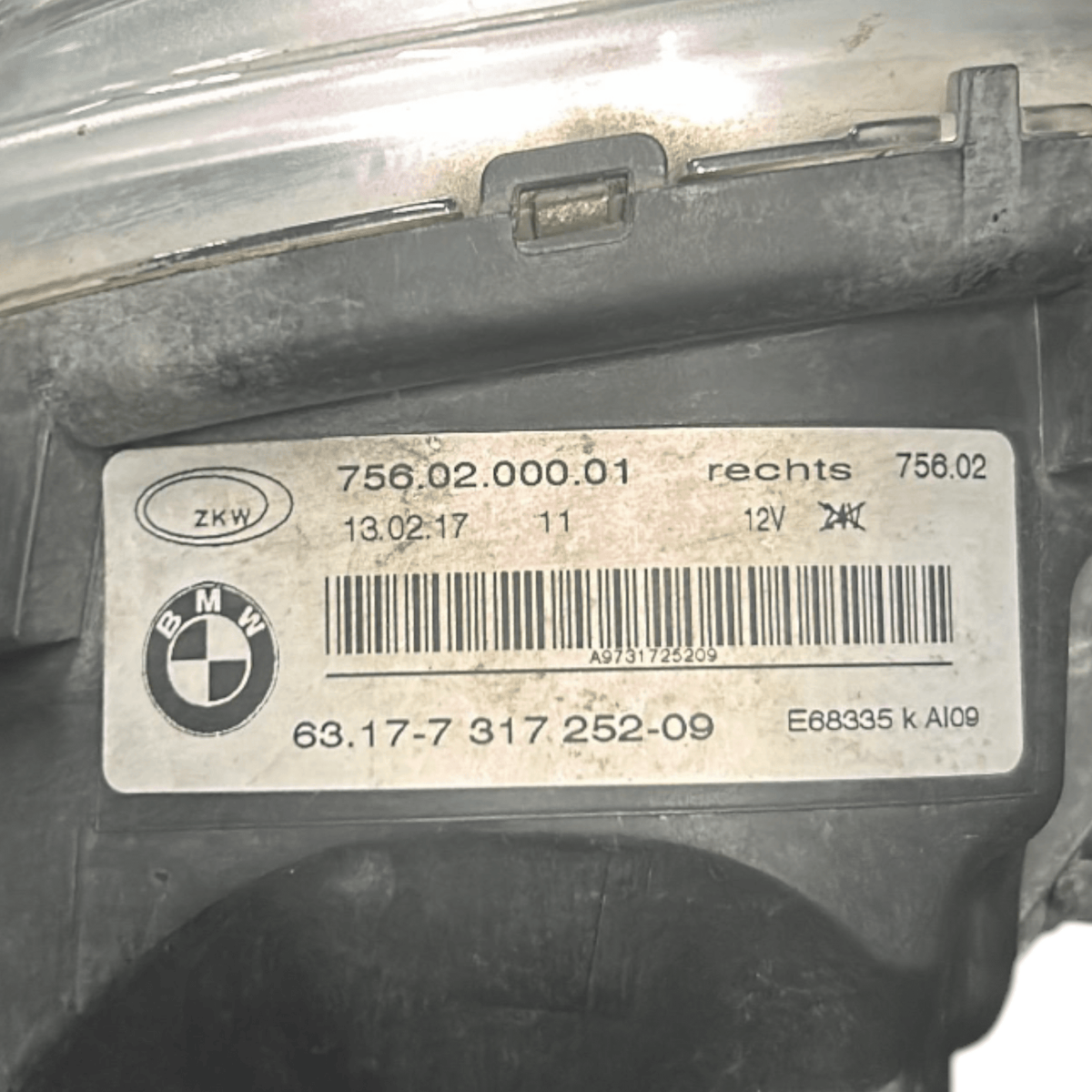 Headlight / LED Fog Light Front Right BMW X5 (F15) code.7560200001 (2013 > 2018) - F&P CRASH SRLS - Used Parts