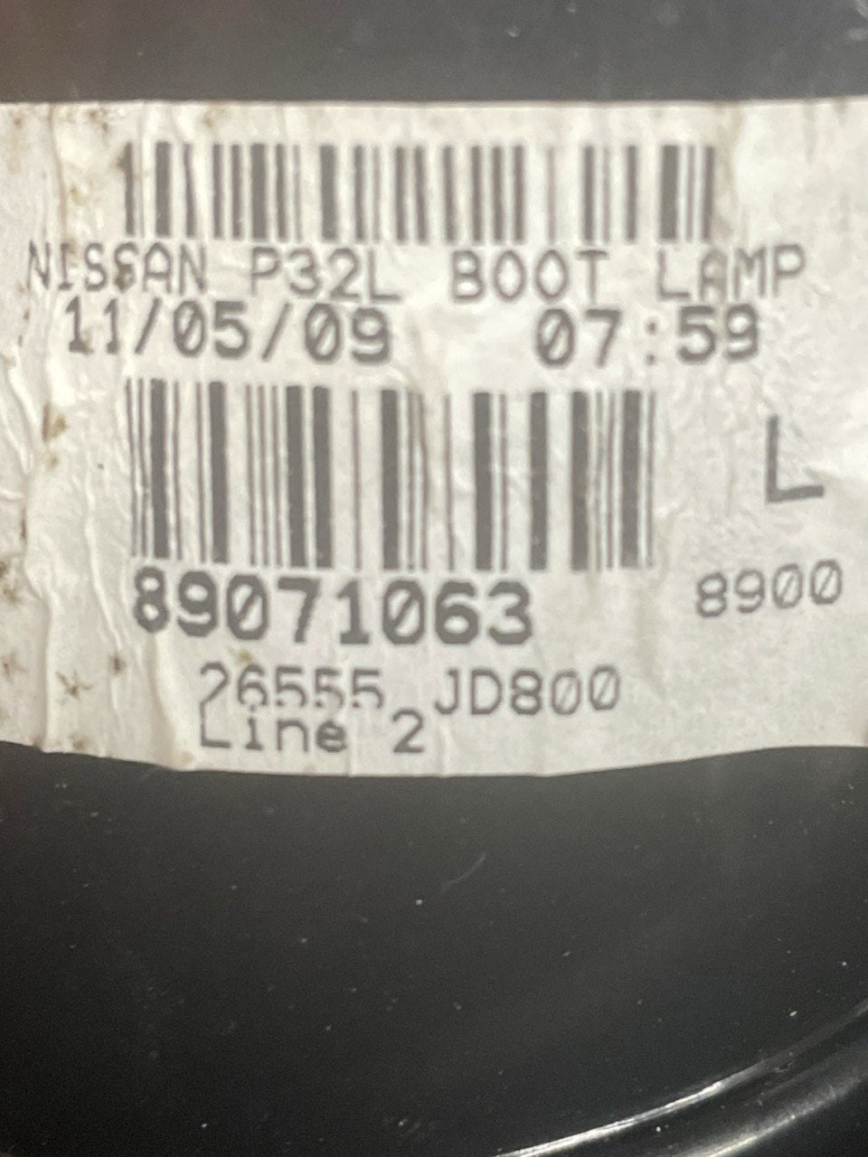 Left Halogen Rear Interior Light Nissan Qashqai J11 code:89071063 (2014 - 2021) - F&P CRASH SRLS - Used Parts
