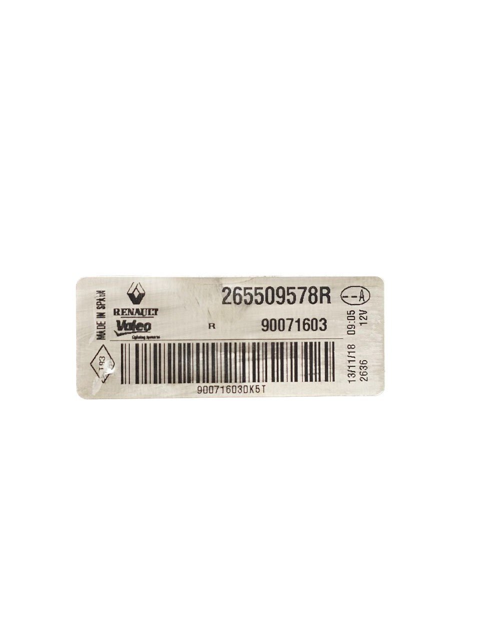 Halogen Rear Exterior Stop Light Right Renault Megane IV Code:265509578R (2015 - >) - F&P CRASH SRLS - Used Parts