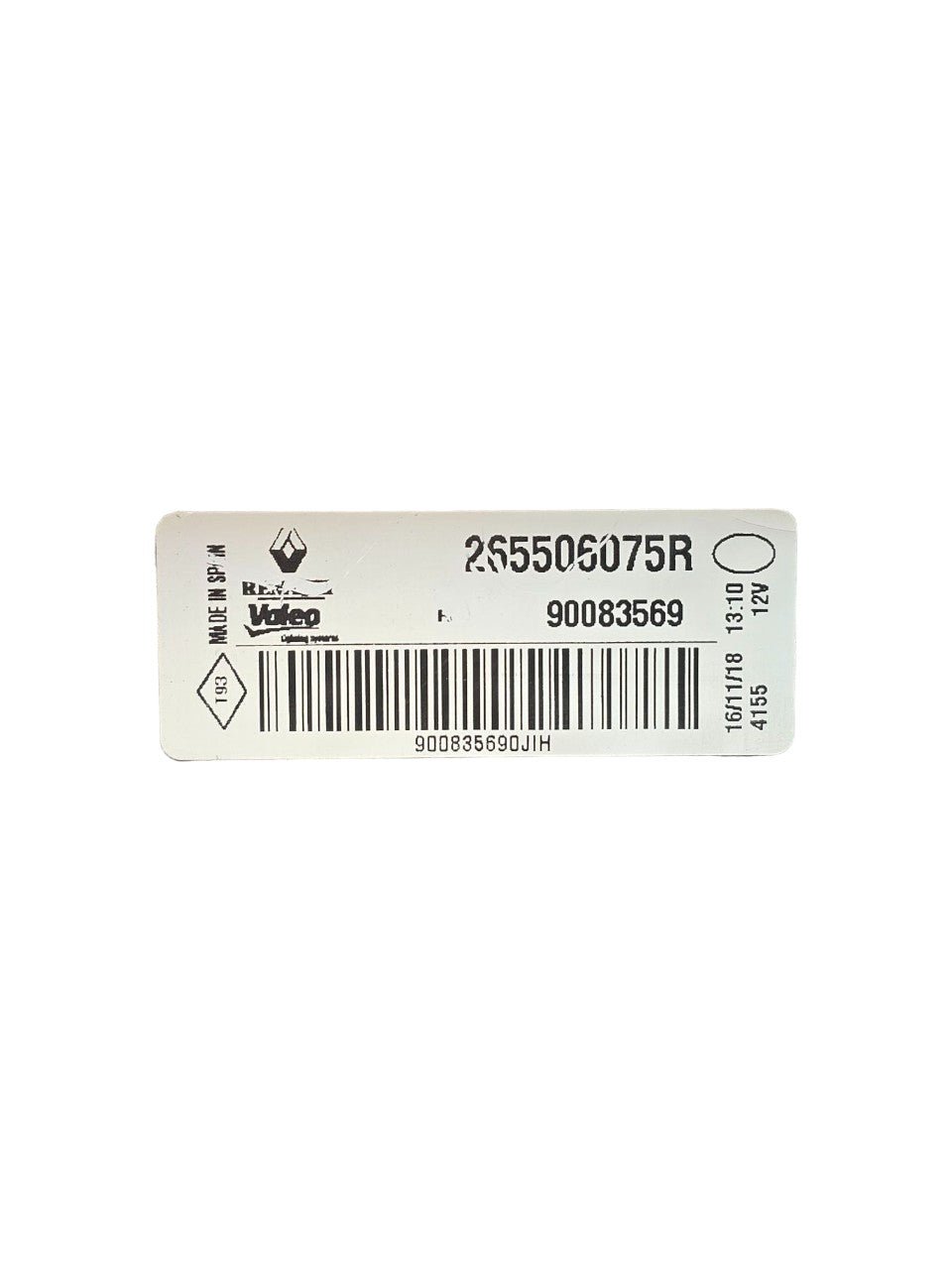 Rear Internal Right Halogen Stop Light Renault Megane IV Code:265506075R (2015 - >) - F&P CRASH SRLS - Used Parts