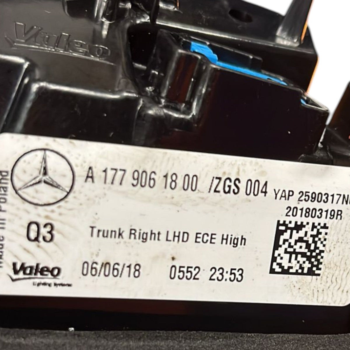 Fanale / Stop Led Interno Destro Mercedes Benz Classe A (W177) cod:A1779061800 (2018 >) - F&P CRASH SRLS - Ricambi Usati