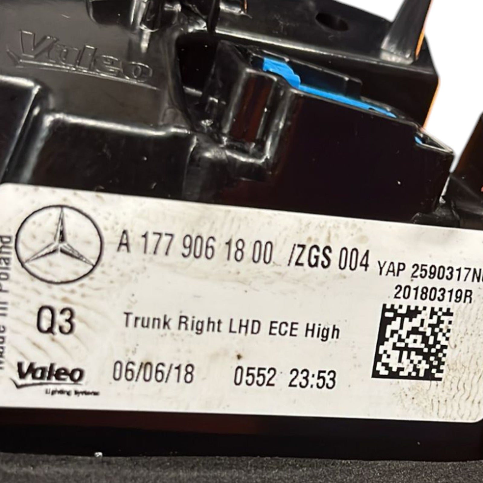 Fanale / Stop Led Interno Destro Mercedes Benz Classe A (W177) cod:A1779061800 (2018 >) - F&P CRASH SRLS - Ricambi Usati