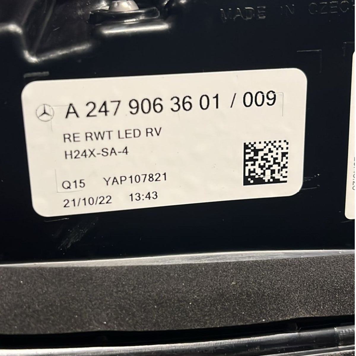 Fanale / Stop Led Interno Destro Mercedes Benz Gla (H247) cod:A2479063601 (2020 >) - F&P CRASH SRLS - Ricambi Usati