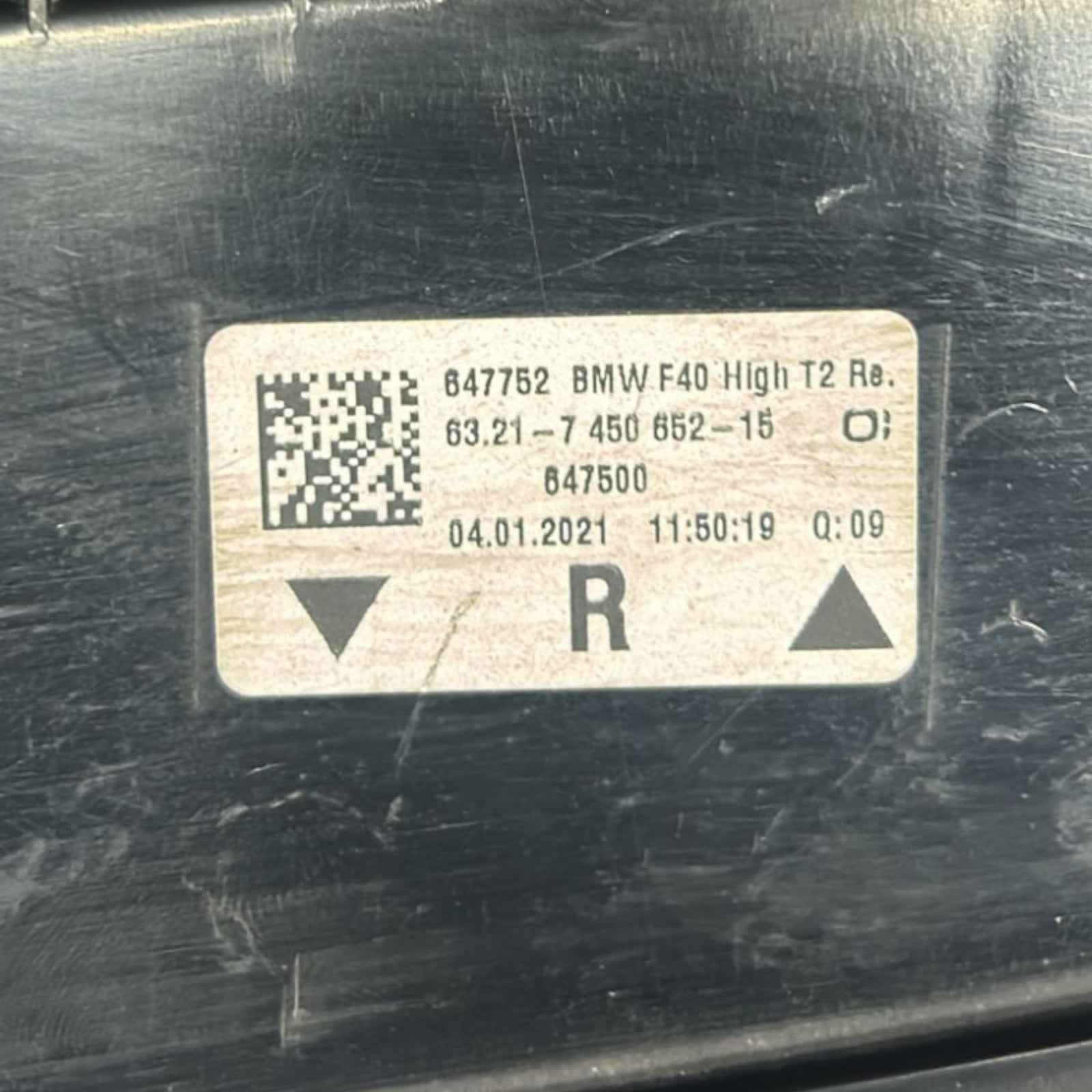 Rear Right Internal LED Stop Light BMW Series 1 (F40) code 7450652 (2019 > 2024) - F&P CRASH SRLS - Used Parts