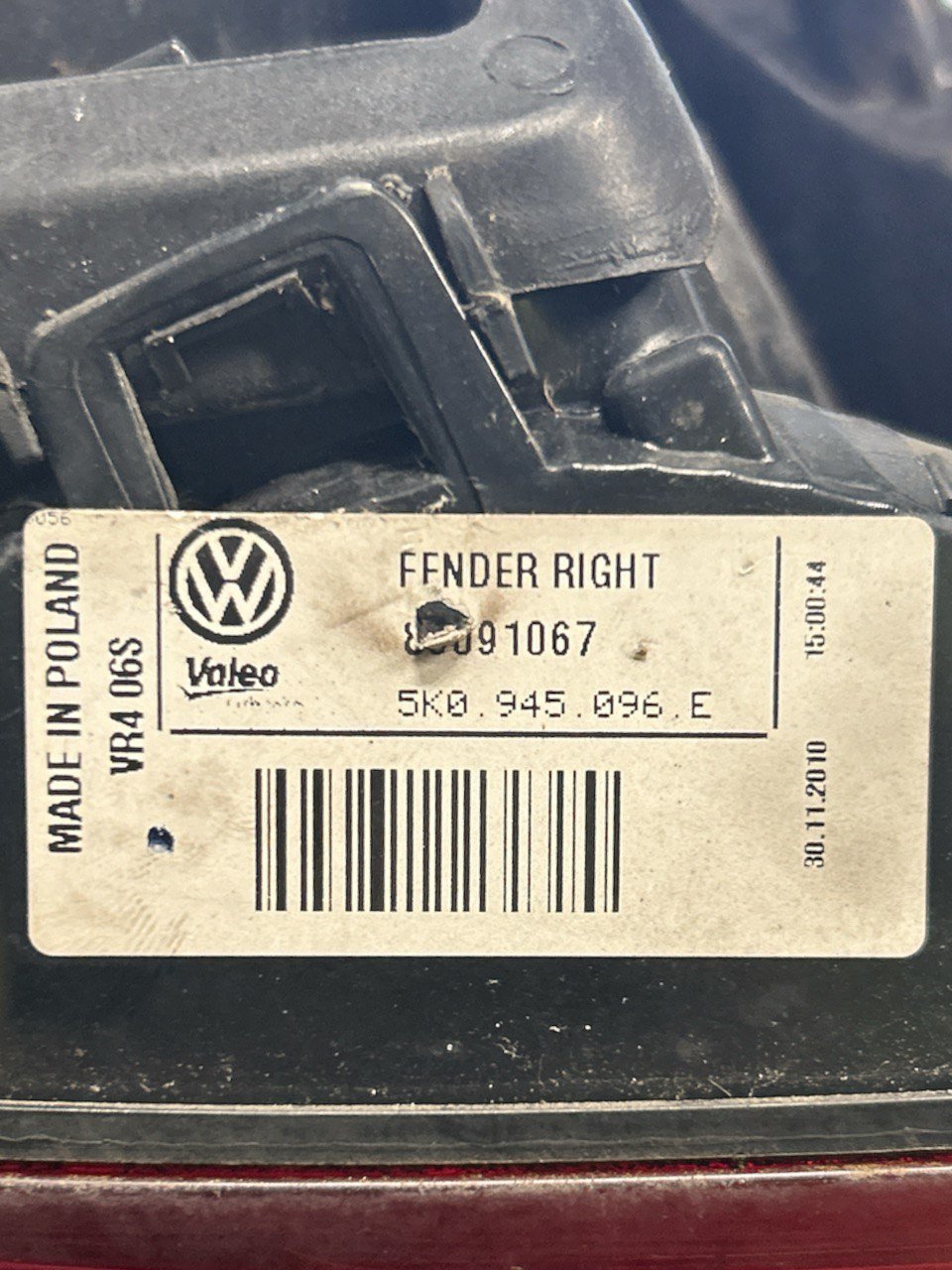 Fanale / Stop Posteriore Destro (DX) Volkswagen Golf VI (2008 > 2012) cod . 5K0945096 - F&P CRASH SRLS - Ricambi Usati