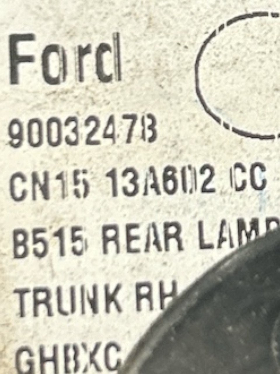 Right Rear Light / Stop for Ford EcoSport (2012 >) code.CN1513A602CC - F&P CRASH SRLS - Used Spare Parts