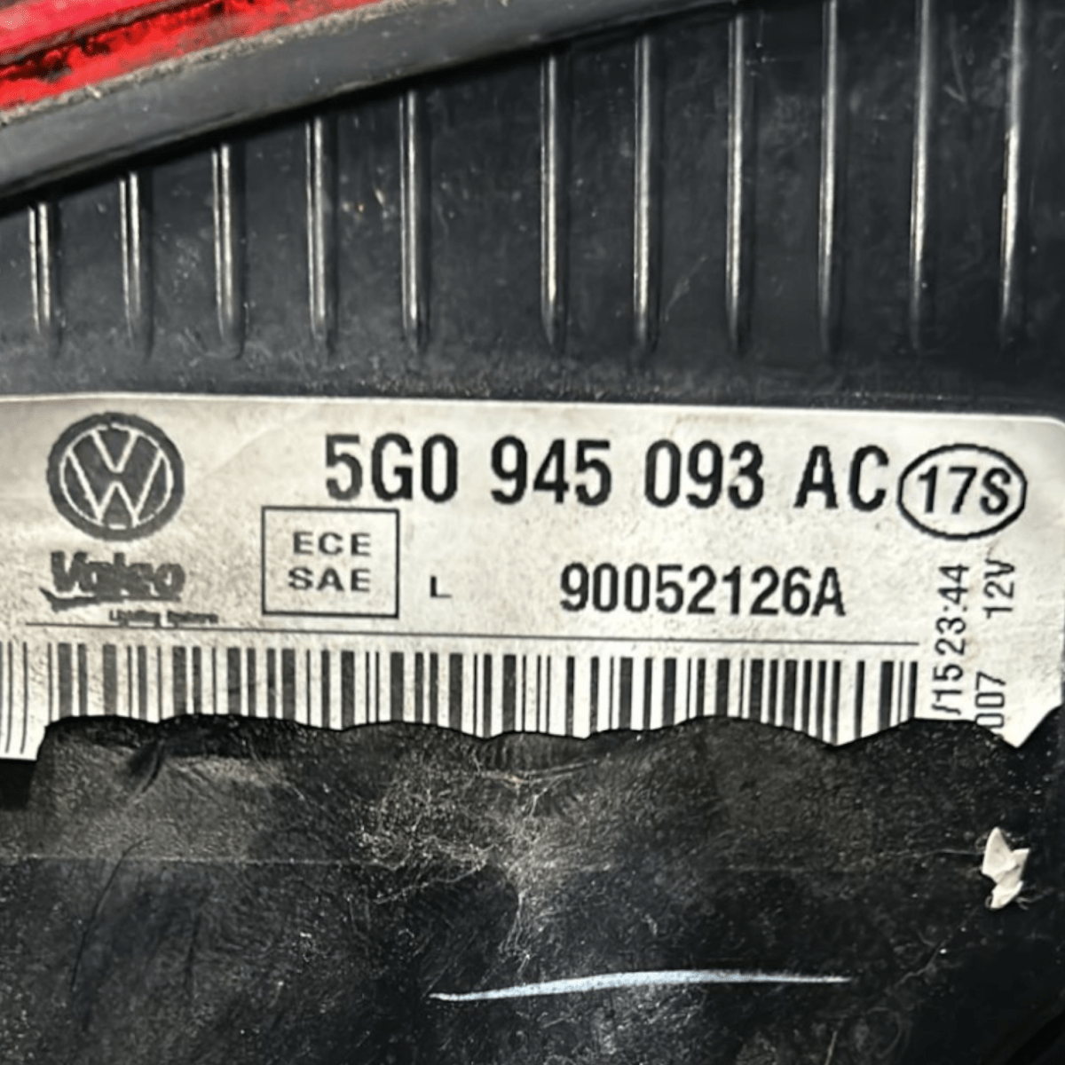 Rear Left Internal Stop Light Volkswagen Golf VII code:5G0945093AC (2012 > 2017) - F&P CRASH SRLS - Used Parts