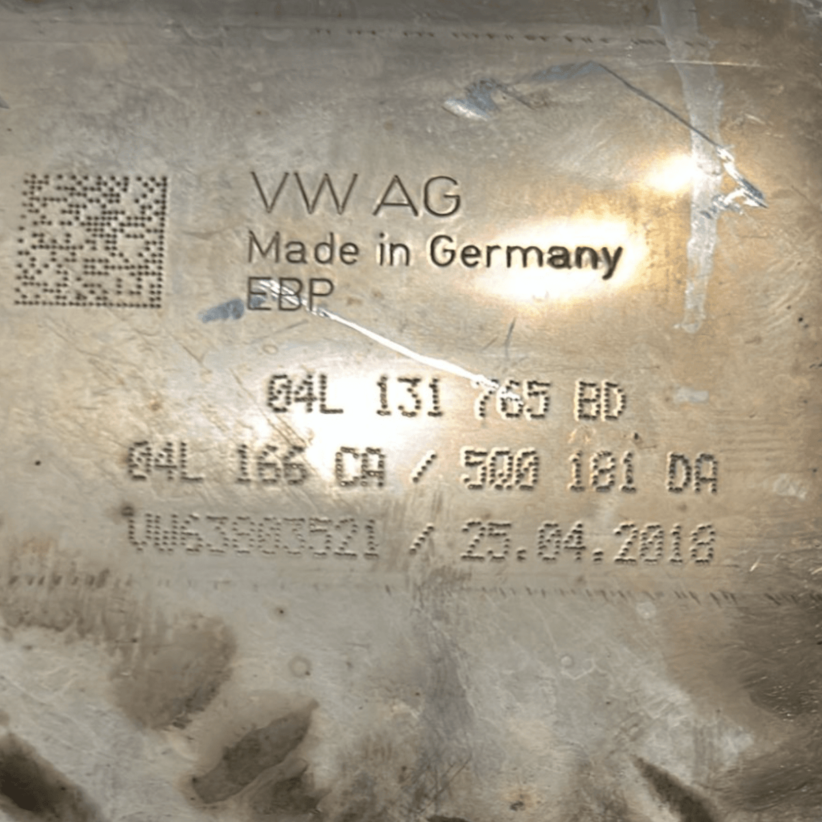 FAP / Diesel Particulate Filter Volkswagen T - Roc 2.0 Diesel code: 04L131765BD (2017 >) (Engine Code: DFF) - F&P CRASH SRLS - Used Parts