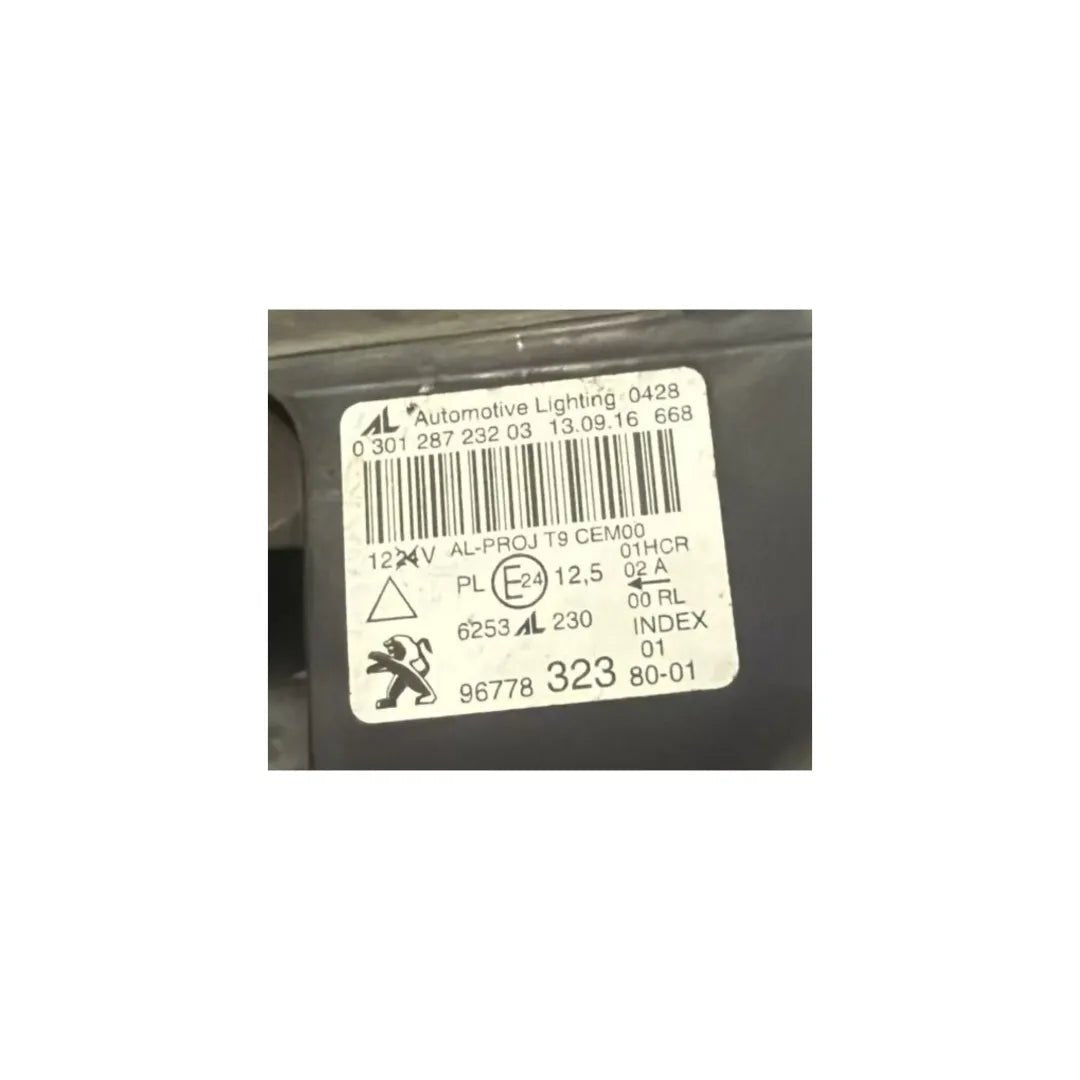 Dettaglio Faro anteriore destro Peugeot 308 2013–2018 OEM 9677832380 - foto 4