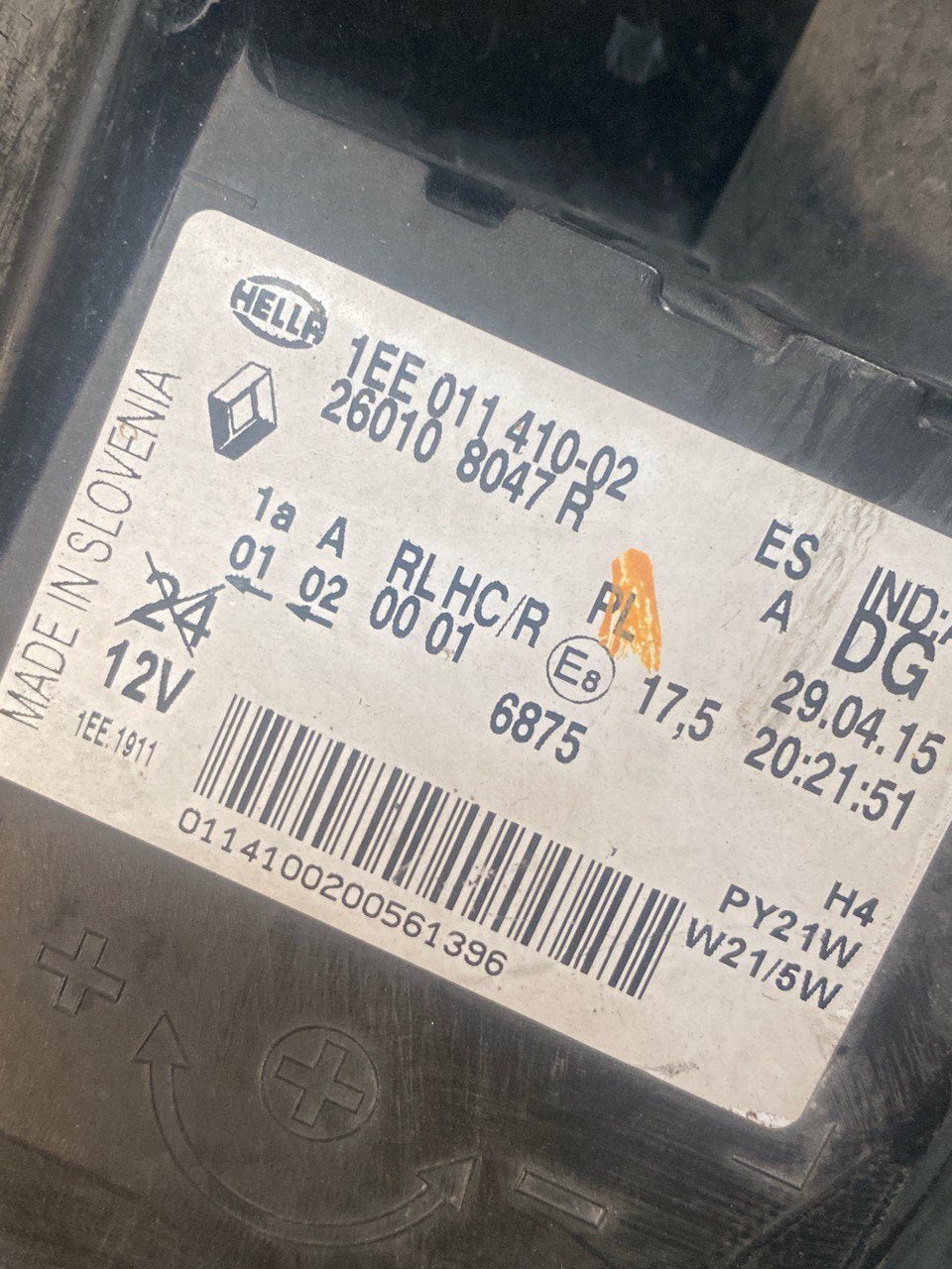 Faro destro Renault Trafic Alogeno ( 2017 ) cod. 260108047 - F&P CRASH SRLS - Ricambi Usati