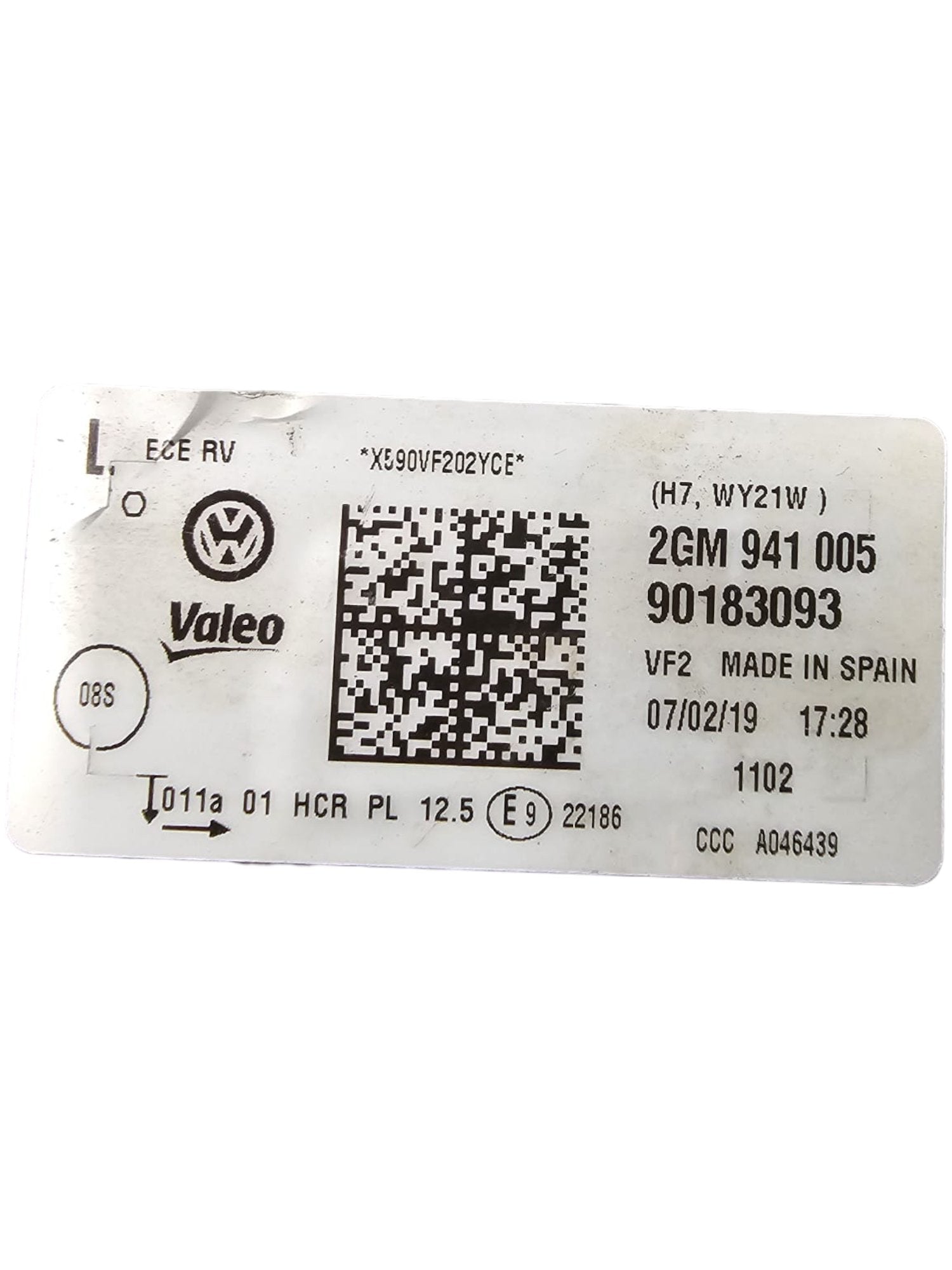Faro / Fanale Alogeno Anteriore Sinistro Volkswagen T - Cross (2019 - >) Cod:2GM941005 - F&P CRASH SRLS - Ricambi Usati