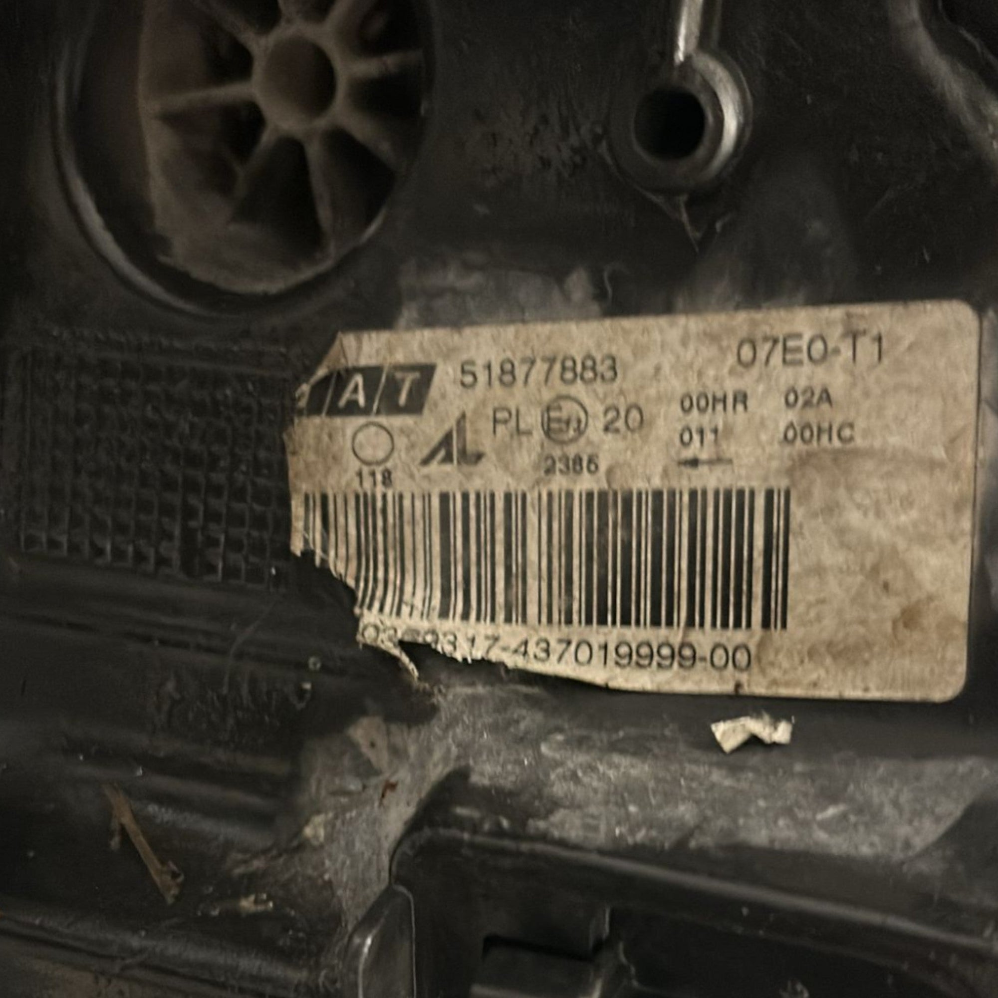 Faro / Fanale Alogeno destro Fiat Bravo cod:51877883 (2007 > 2014) - F&P CRASH SRLS - Ricambi Usati