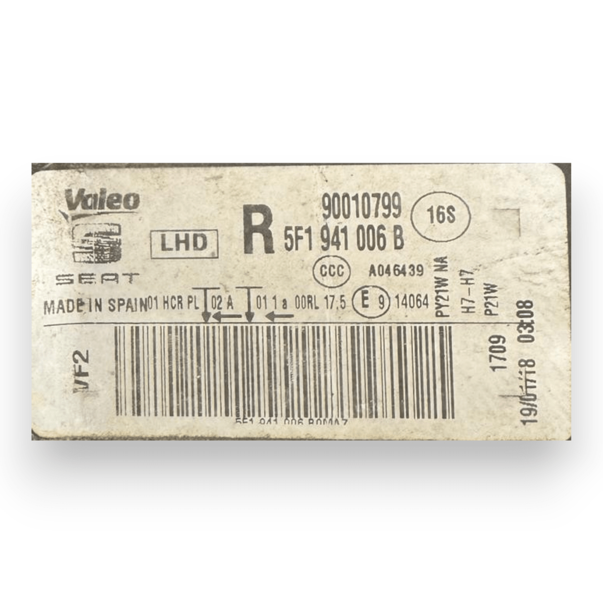 Faro / fanale anteriore destro (dx) SEAT León III cod.5F1941006B (2012 - 2019) - F&P CRASH SRL - Ricambi Usati
