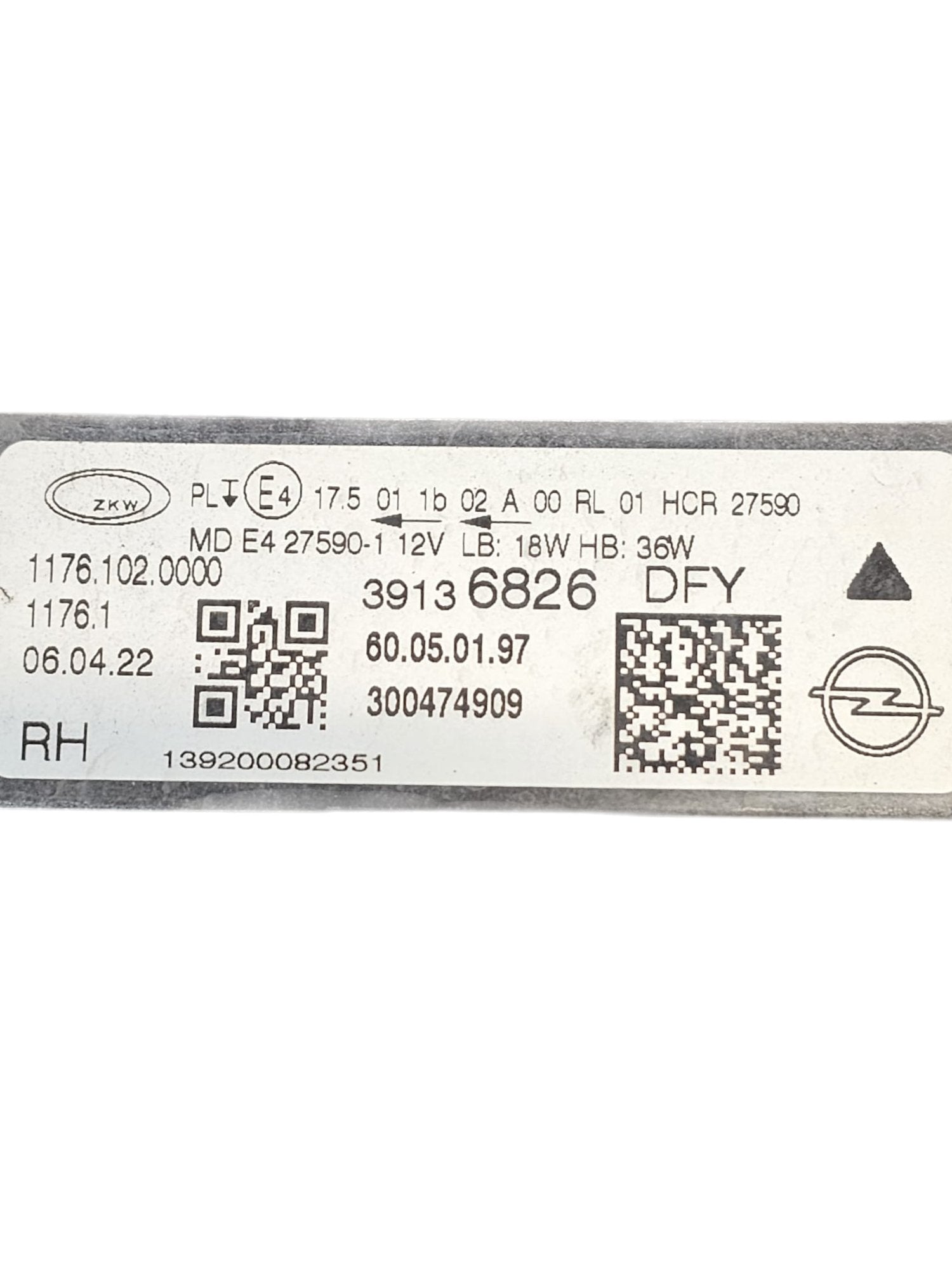 Faro / Fanale Anteriore Destro Full Led Opel Insignia B (2017 - 2023) Cod:39136826 - F&P CRASH SRLS - Ricambi Usati