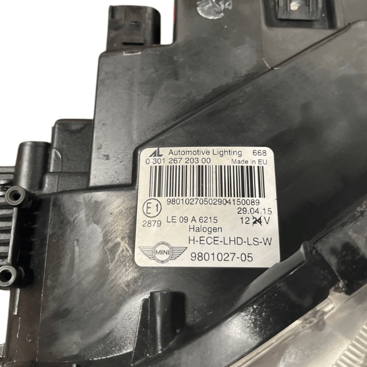 Left front halogen headlight Mini Countryman R60 (2010 - 2017) code.9801027 - 05 - F&P CRASH SRLS - Used Parts