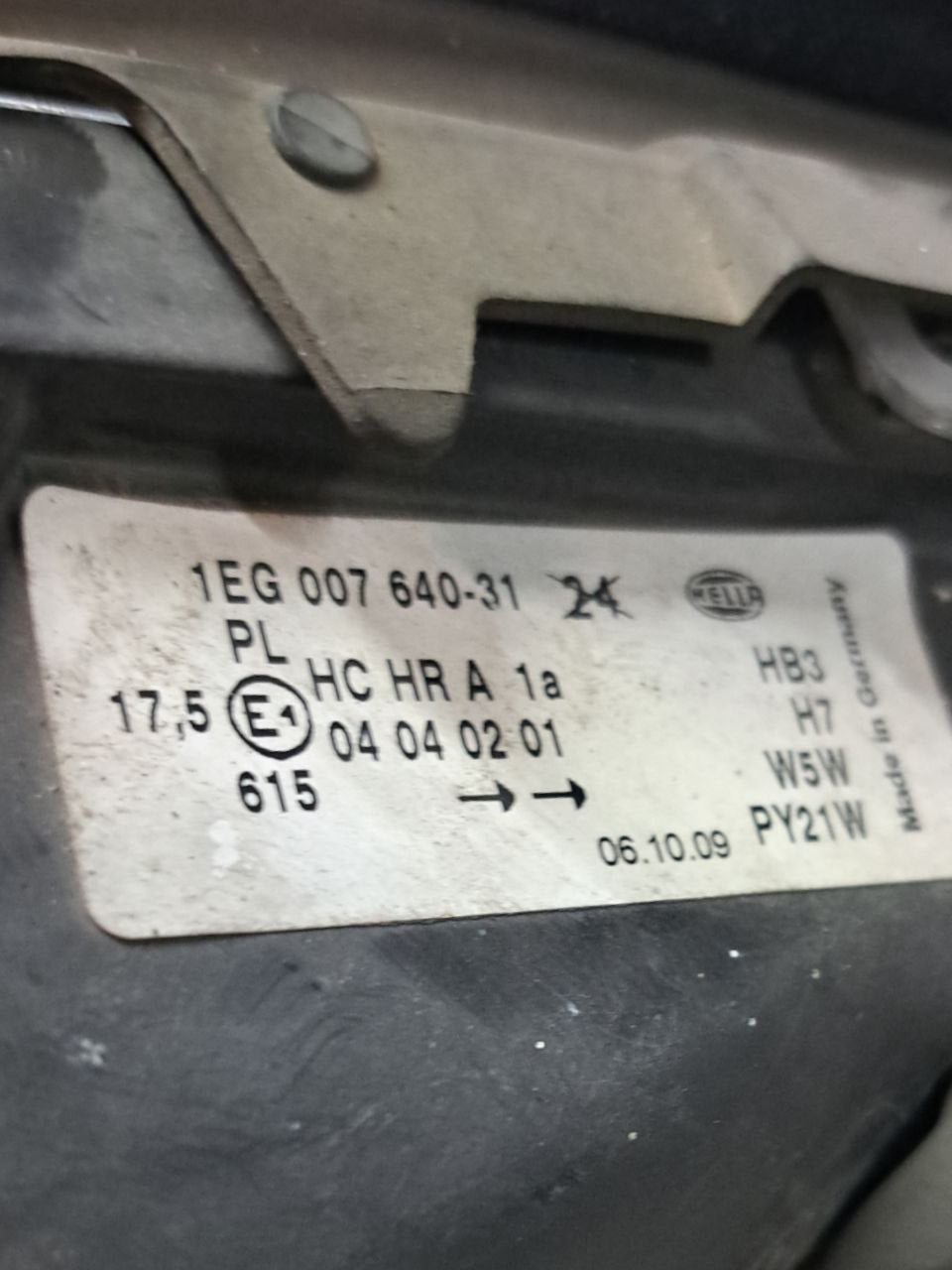 Left front halogen headlight Opel Astra g (2004) COD:1eg00764031 - F&P CRASH SRLS - Used Parts