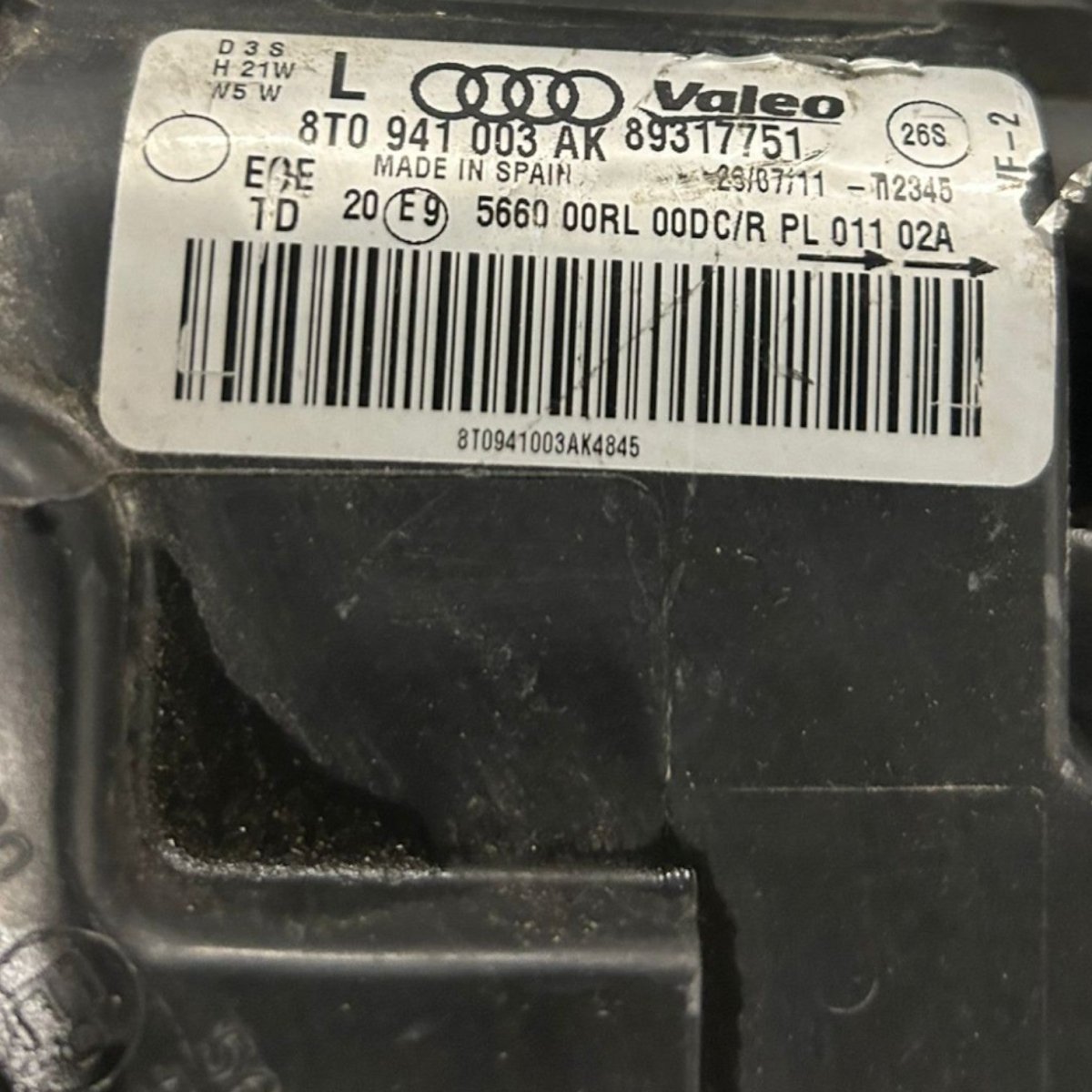 Faro / fanale anteriore sinistro audi a5 8t cod:8T0941003AK (2007 > 2016) - F&P CRASH SRLS - Ricambi Usati
