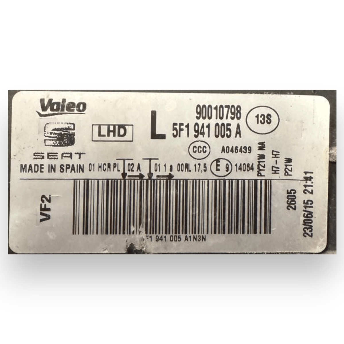 Faro / fanale anteriore sinistro (sx) SEAT León III cod.5F1941005A (2012 - 2019) - F&P CRASH SRL - Ricambi Usati