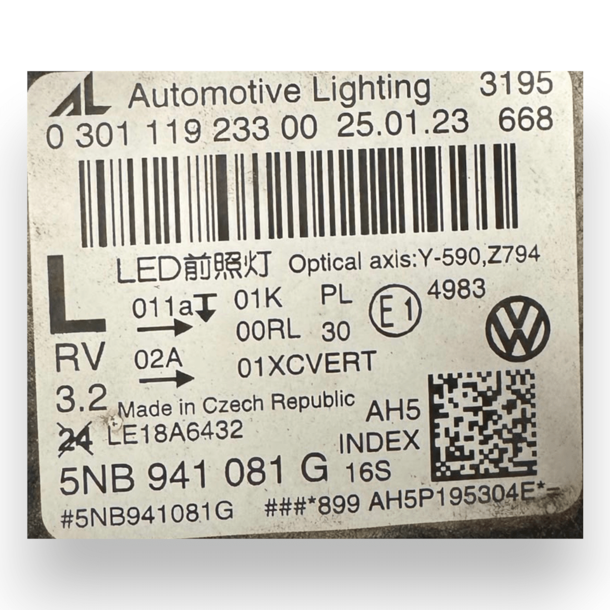 Faro / fanale anteriore sinistro (sx) Volkswagen Tiguan II cod.5NB941081G (2020 - ) - F&P CRASH SRL - Ricambi Usati