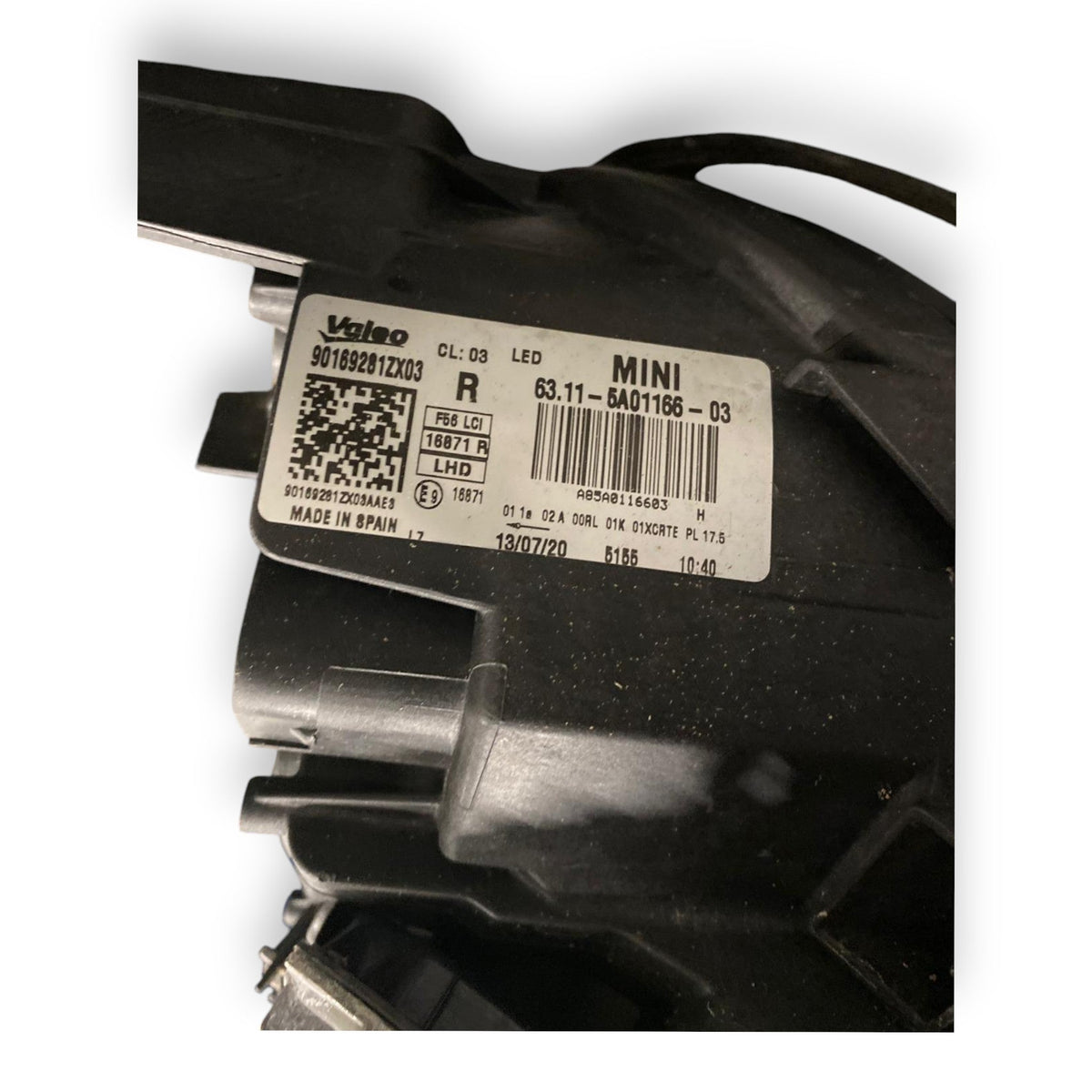Right headlight / lamp (dx) Led Mini Clubman F54 (2015 - 2024) Code: 11 - 5A01166 - 03 - F&P CRASH SRLS - Used Parts