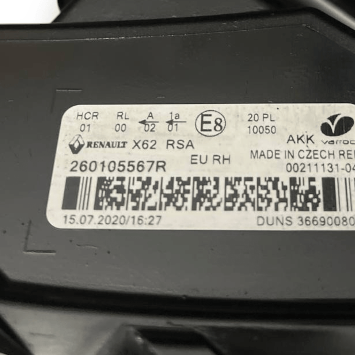 Right front LED / Halogen headlight (dx) Renault Master III (2019 to 2024) code: 260105567R - F&P CRASH SRLS - Used Parts
