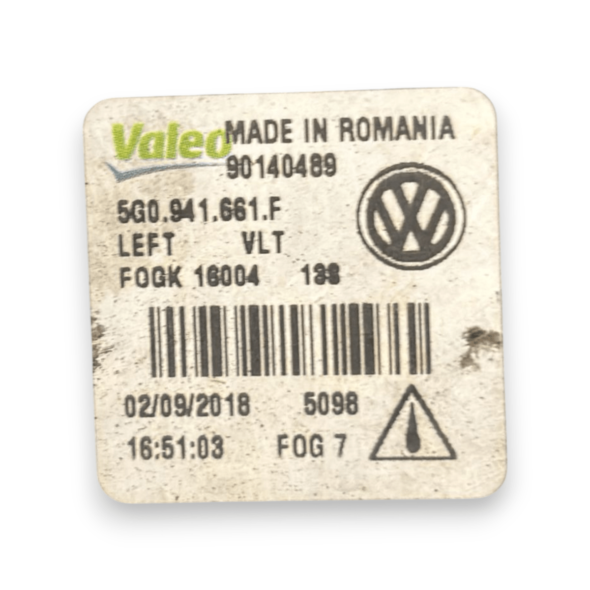 Faro / fanalino luce diurna anteriore sinistro (sx) volkswagen golf VII cod:5g0941661f (2012 - 2021) - F&P CRASH SRL - Ricambi Usati