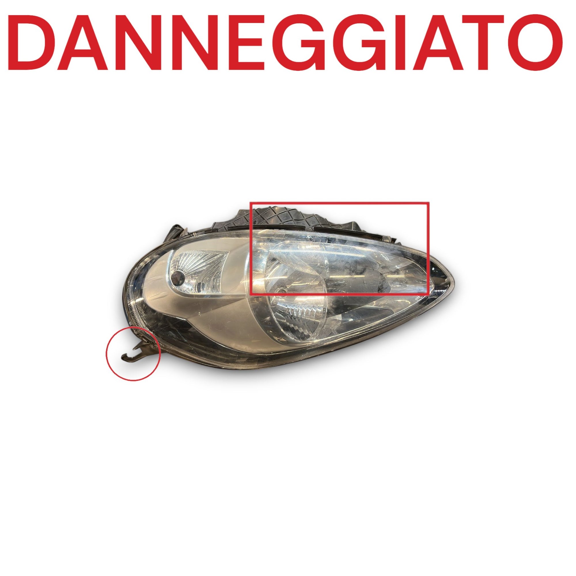 Faro Proiettore Sinistro Fiat Punto EVO cod:044211 (2012 >) - F&P CRASH SRLS - Ricambi Usati