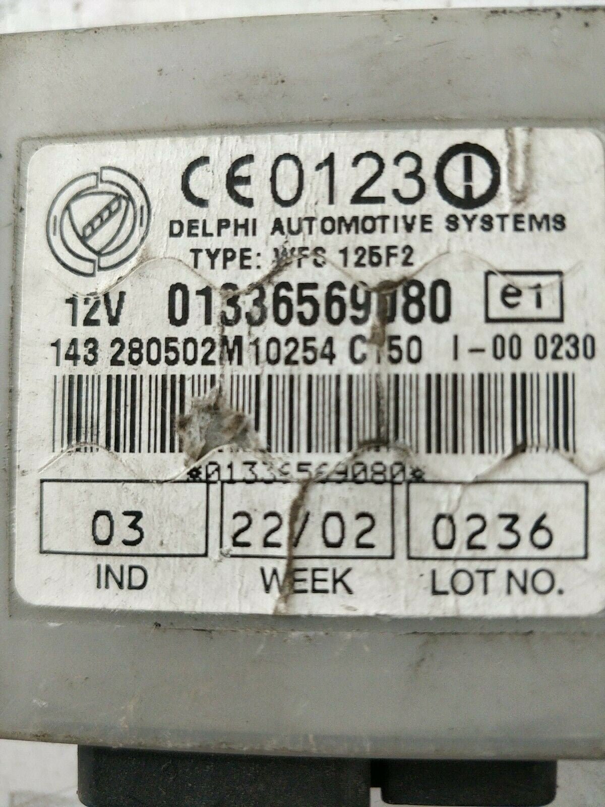 Fiat Ducato Van (2003) 2.3 Diesel 81Kw Immobilizer Control Unit 01336569080 - F&P CRASH SRLS - Used Parts