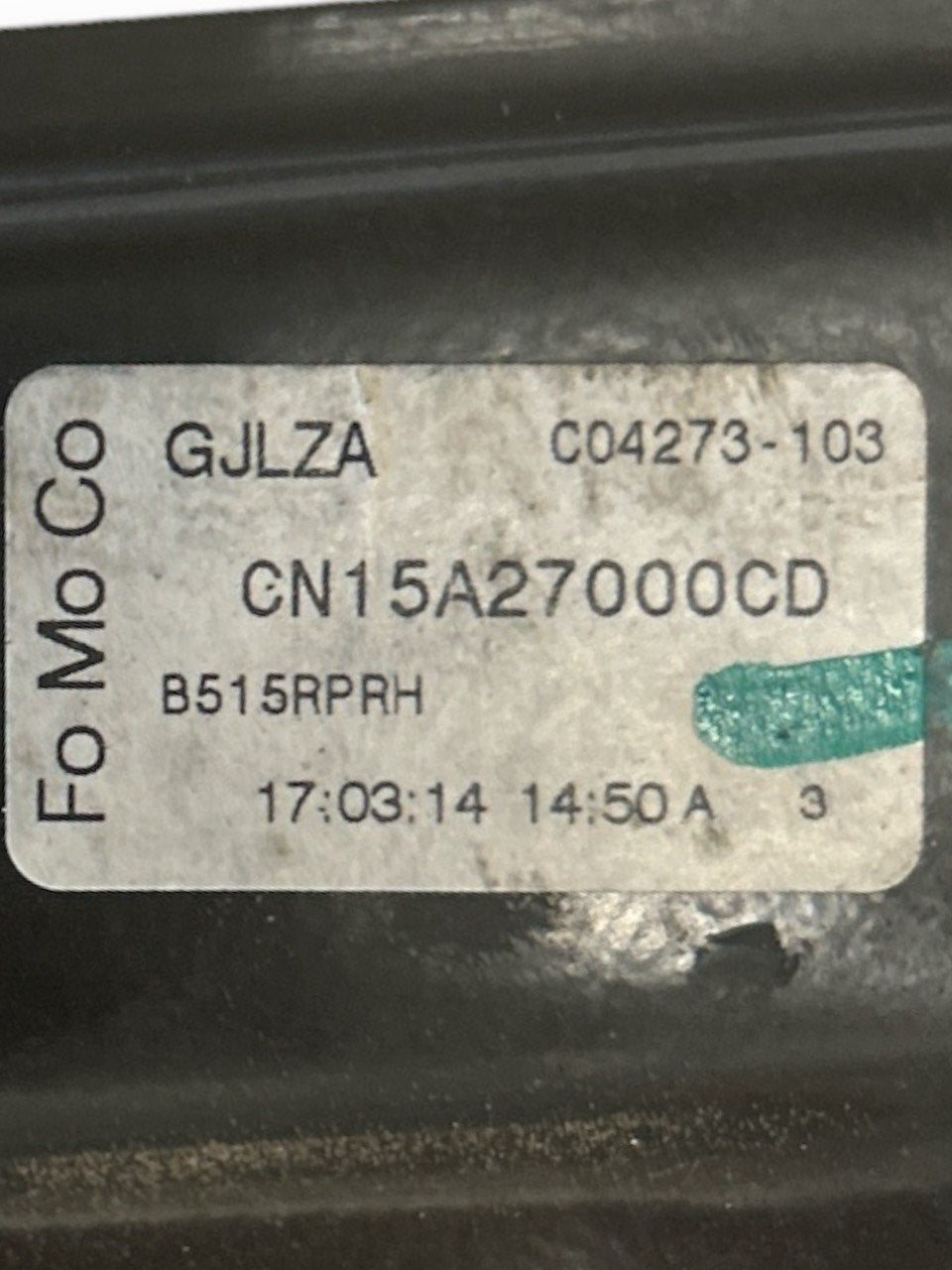 Ford EcoSport (2012 > ) cod.CN15A27000CD Cremagliera Alzavetro Elettrica Posteriore Destra (DX) - F&P CRASH SRLS - Ricambi Usati