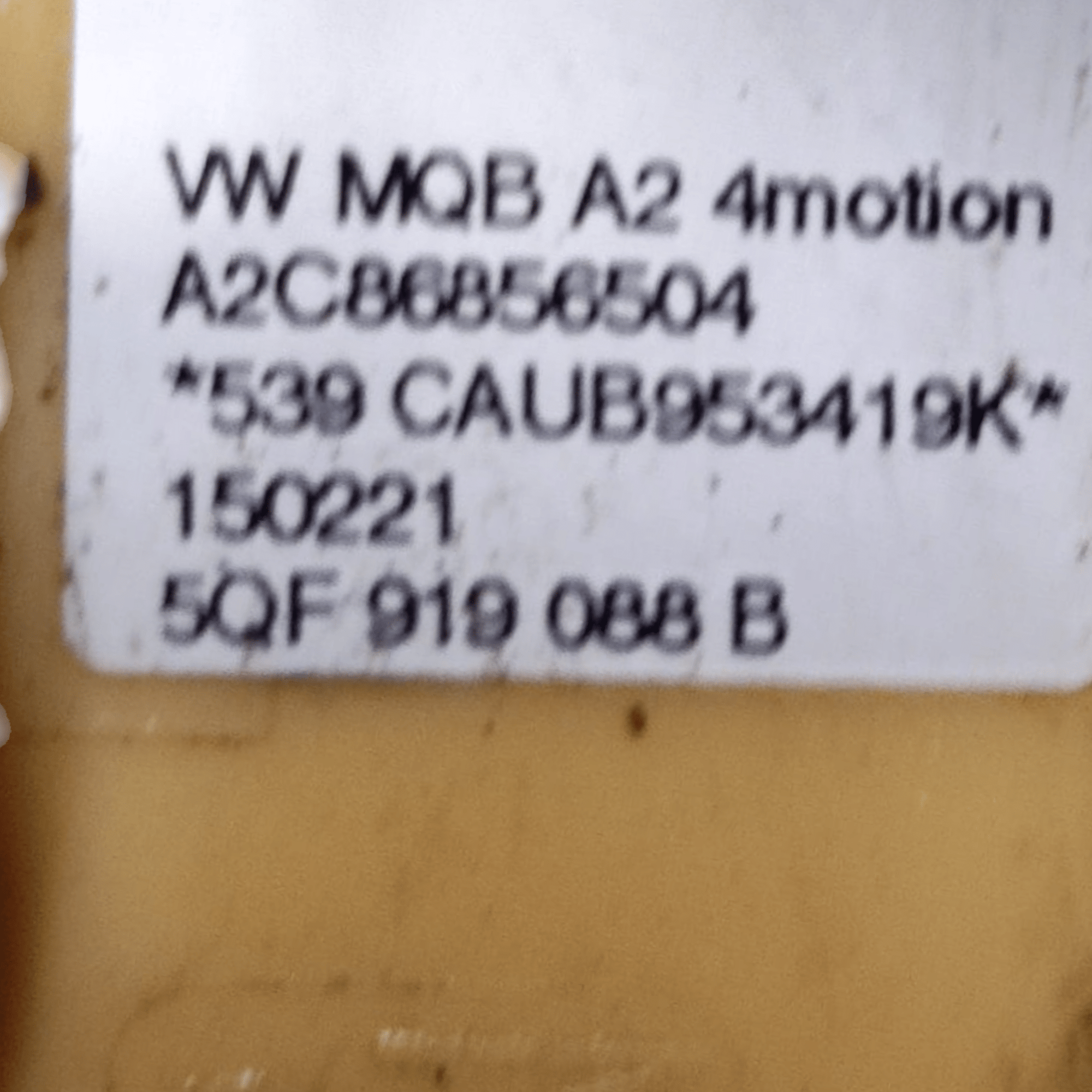 Galleggiante / Pompa Carburante Audi Q3 F3N Sportback 2.0 Diesel COD: 5QF919088B (2018>) - F&P CRASH SRLS - Ricambi Usati