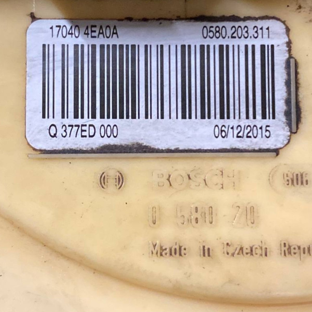 Float / fuel pump renault kadjar 1.5 diesel Code: 170404ea0a (2015 - 2022) - F&P CRASH SRLS - Used Parts