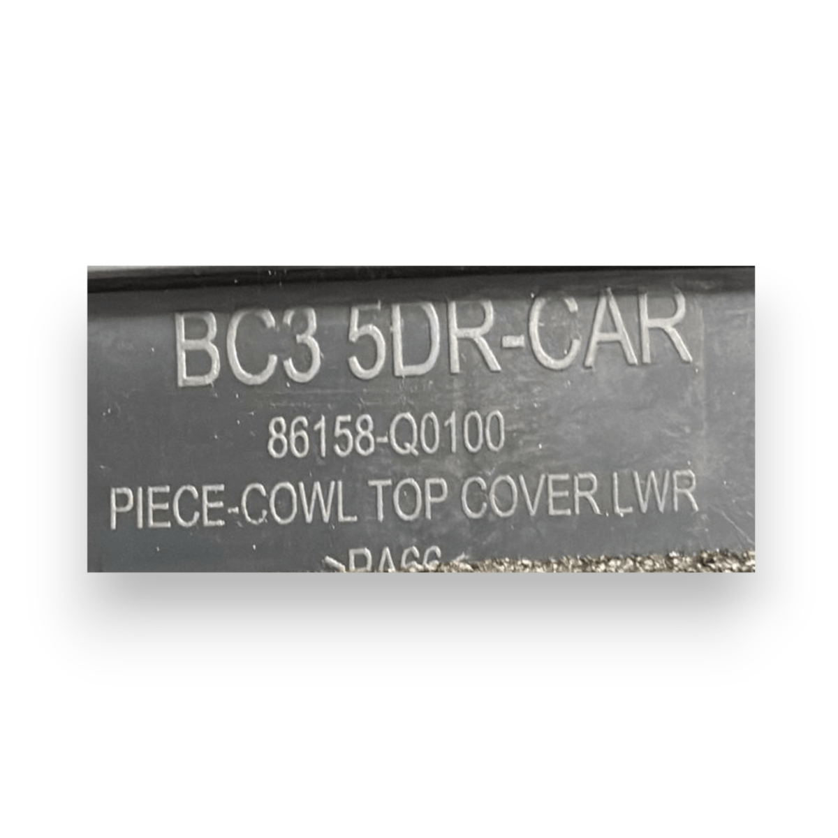 Griglia gocciolatoio hyundai i20 cod:86158 - q0100 (2020 - ) - F&P CRASH SRL - Ricambi Usati