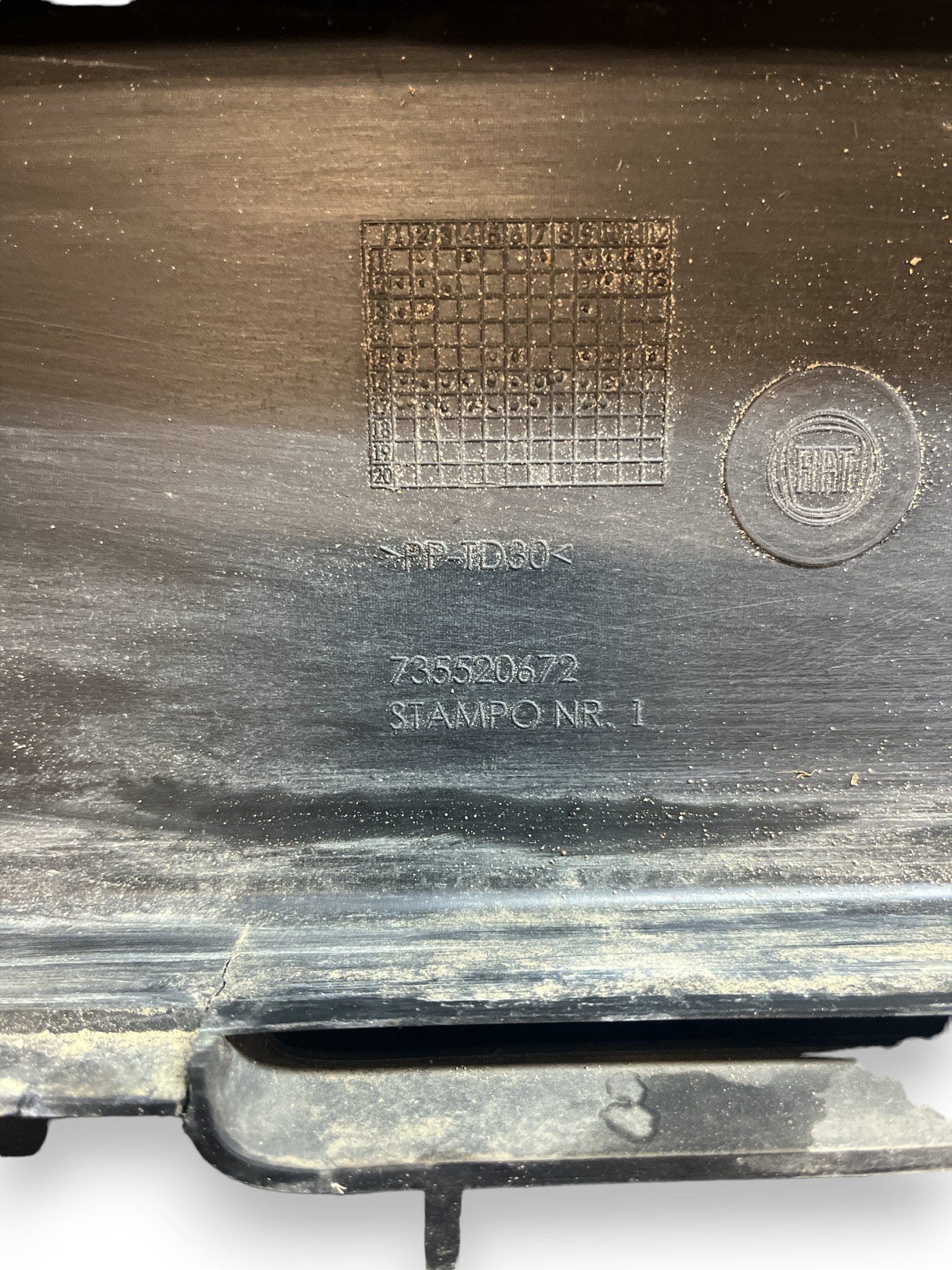 Front Bumper Grille Fiat Panda ( 319 - 2018 ) code: 735520672 - F&P CRASH SRLS - Used Parts