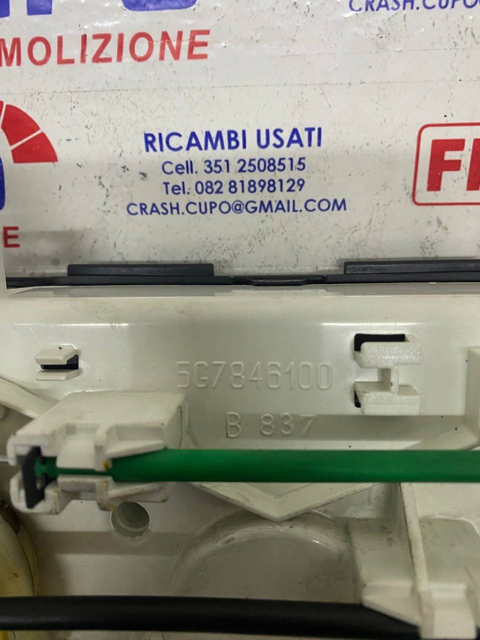 Gruppo comandi Clima A / C Fiat Bravo II (2009) cod: 5g7846100 - F&P CRASH SRLS - Ricambi Usati