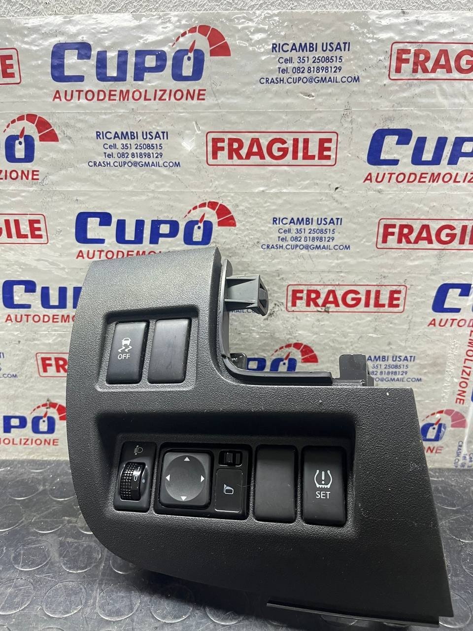 Gruppo Comandi Regolazione Luci e Fari Nissan Micra K13 cod:68453HP0A - F&amp;P CRASH SRLS - Ricambi Usati