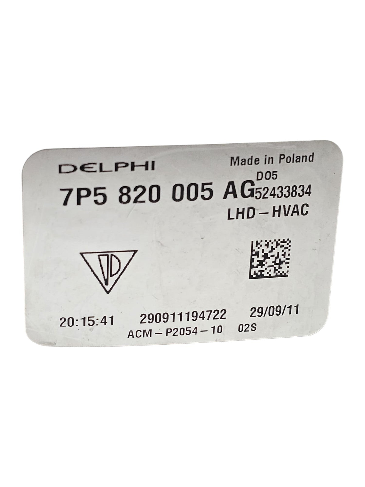 Heating Group / Porsche Cayenne 92A 3.0 Diesel Stove Code:7P5820005AG (2010 - 2017) - F&P CRASH SRLS - Used Parts