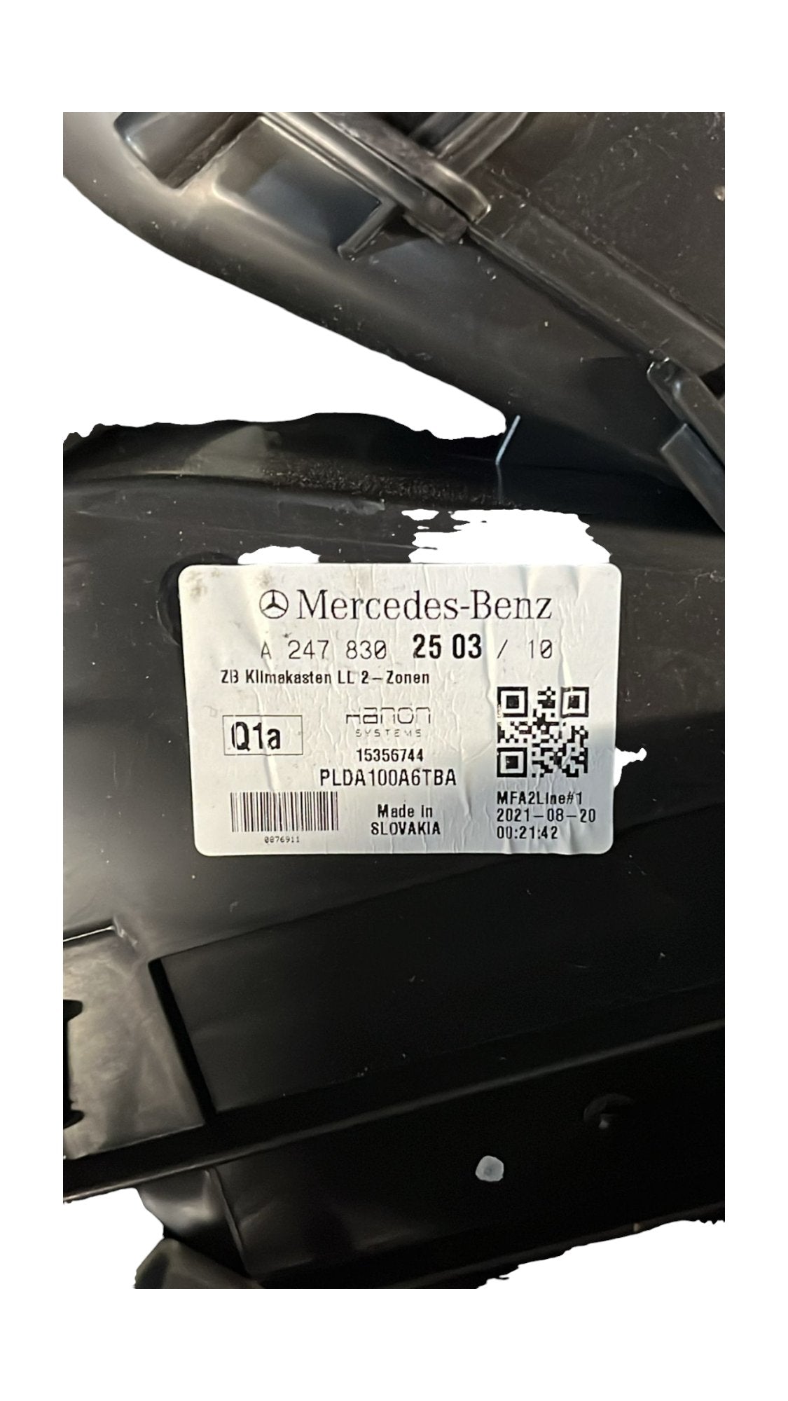 Mercedes-Benz class B W247 1.3 Petrol heating group/stove code A2478302503 (2019 - >) - F&P CRASH SRLS - Used Parts