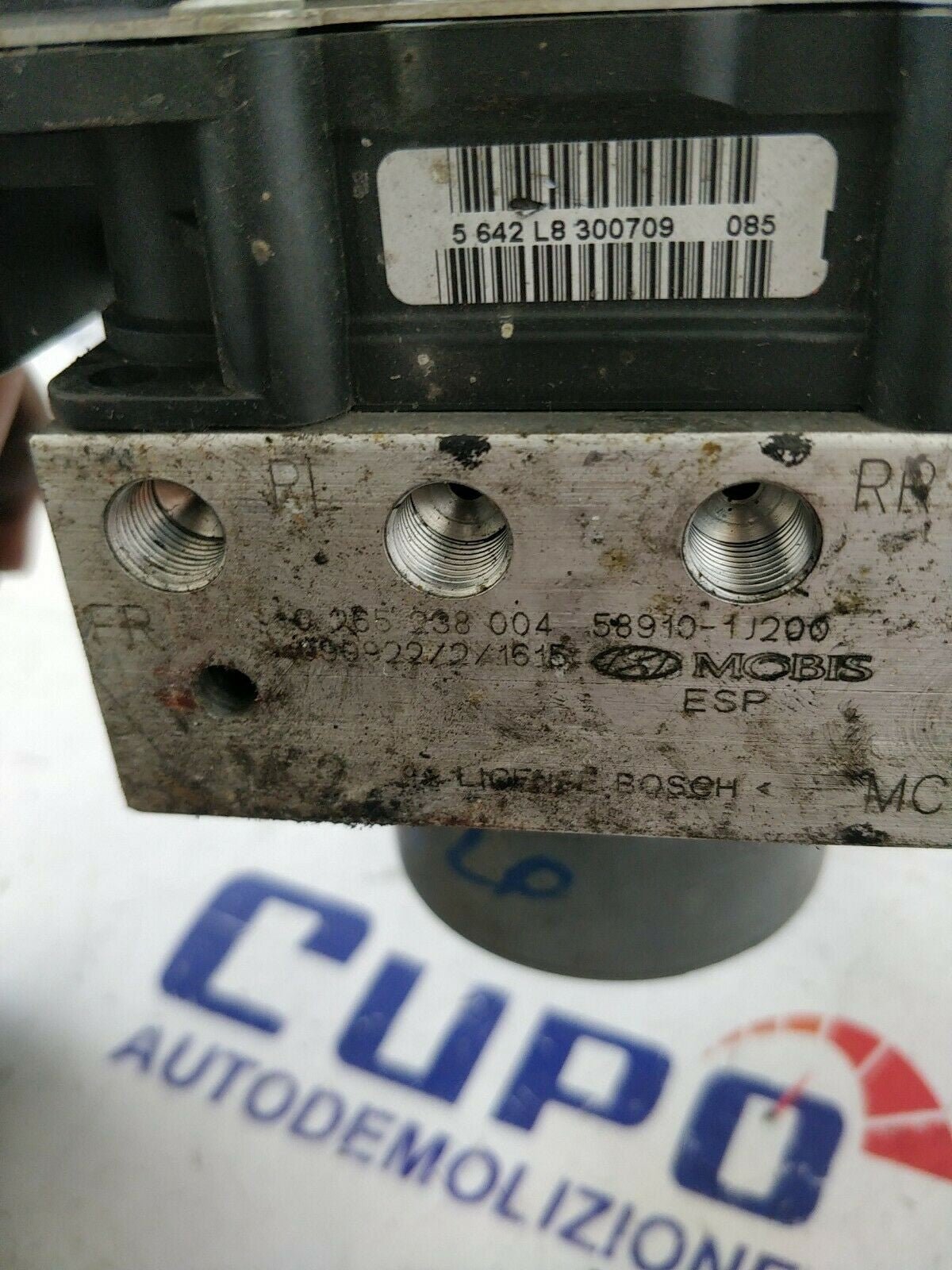 Hyundai I20 2010 Pompa ABS 0265238004 58910-1J200 0265950980 - F&P CRASH SRLS - Ricambi Usati