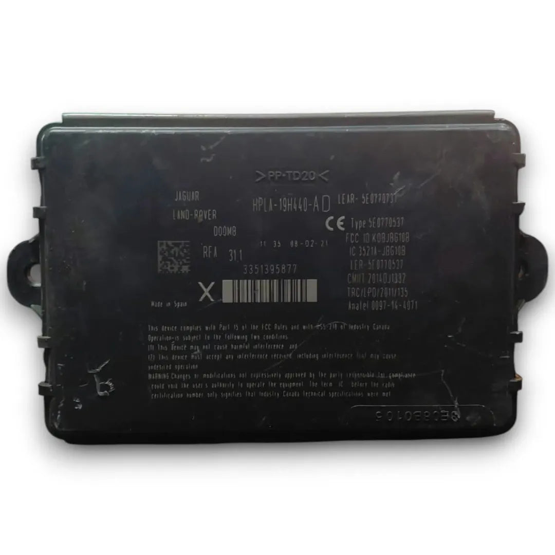 Centralina sistema keyless Jaguar F-PACE X761 2016–2021 cod. HPLA-19H440-AD