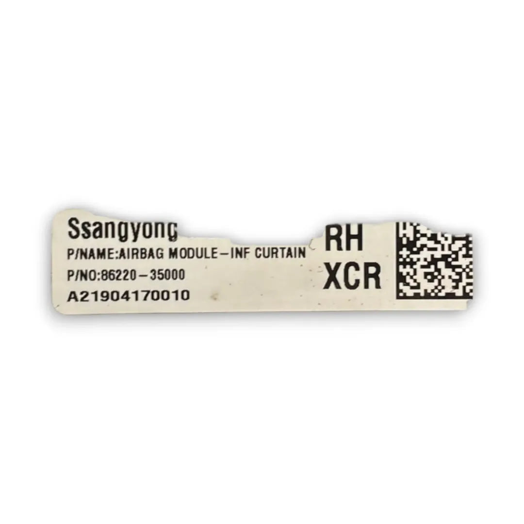 Dettaglio Airbag a tendina destro anteriore Ssangyong Tivoli cod. 8622035000 - foto 2