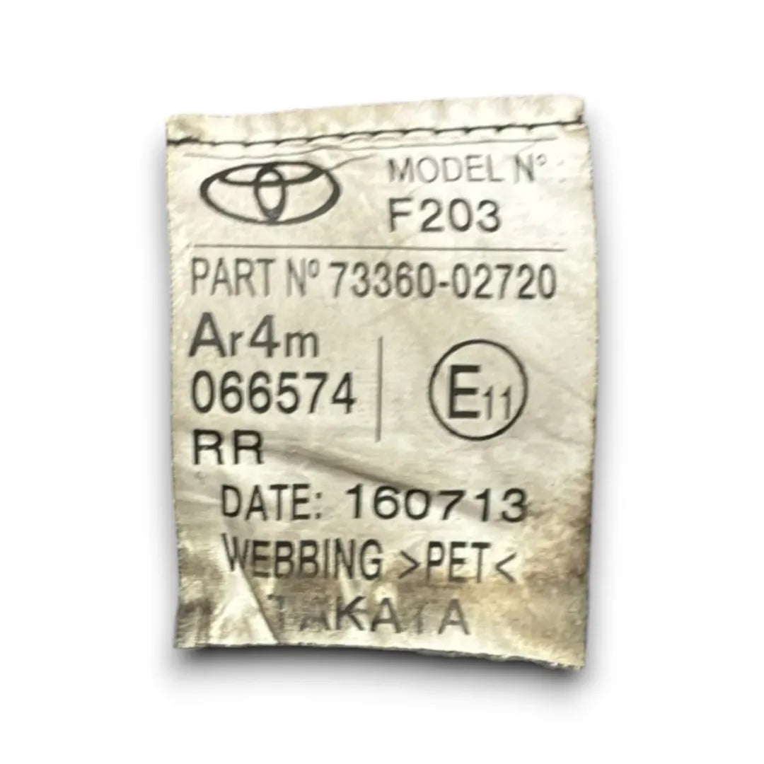Dettaglio Cintura di sicurezza posteriore destra Toyota Auris OEM 7336002720C0 - foto 2