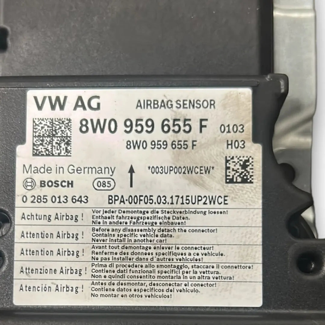 Dettaglio Centralina comando airbag Audi A4 8W OEM 8W0959655 - foto 3