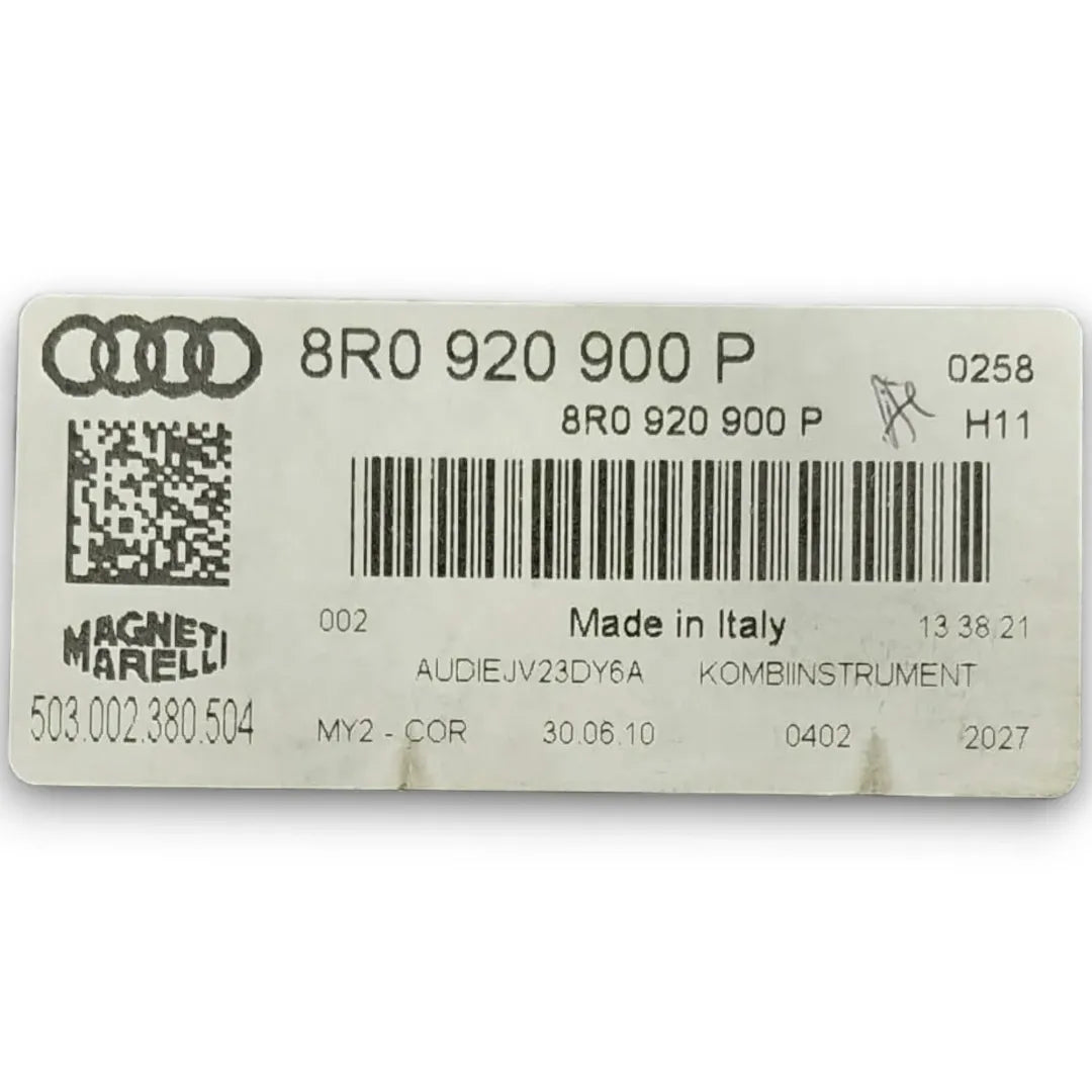 Dettaglio Quadro strumenti Audi Q5 8R 2008–2017 OEM 8R0920900P - foto 3
