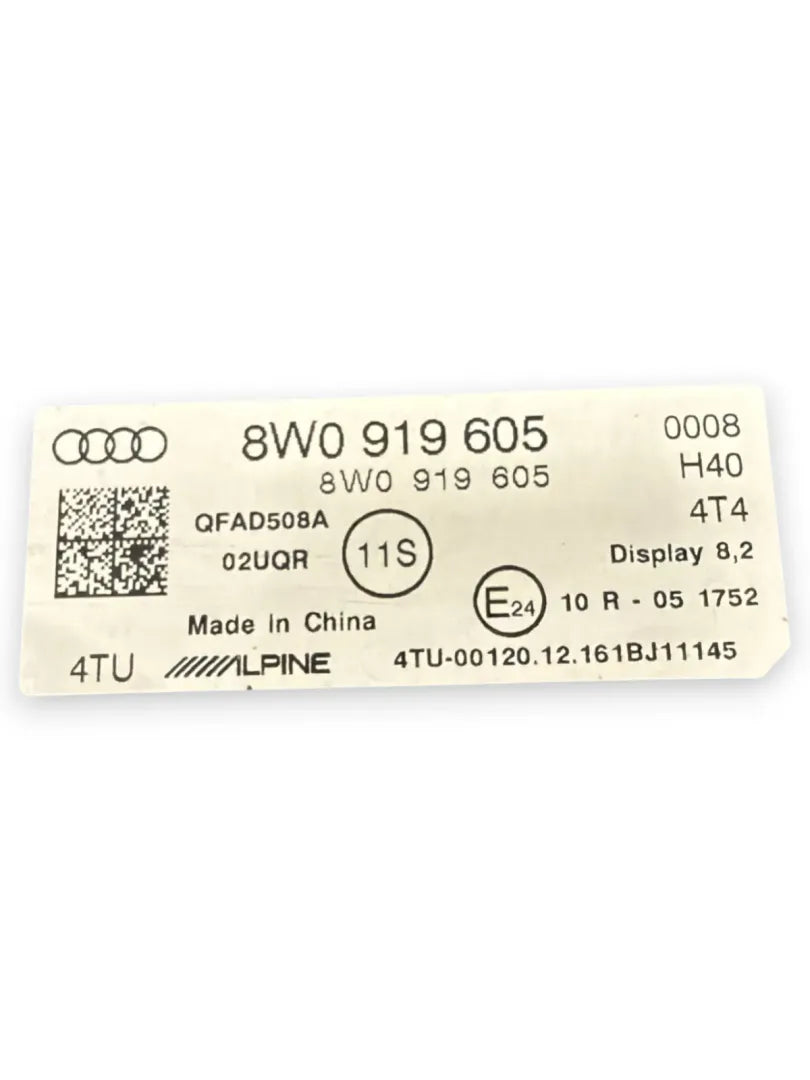 Dettaglio Display multifunzione Audi A4 8W cod. 8W0919605 - foto 3
