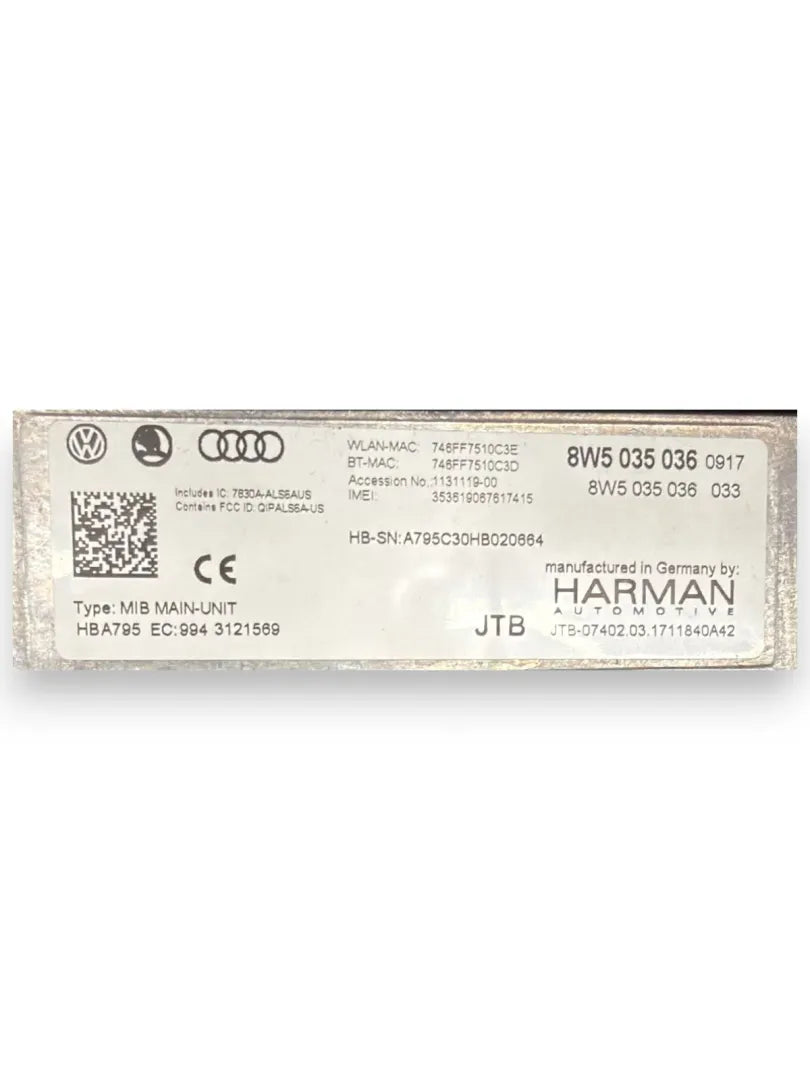 Dettaglio Lettore DVD Audi A4 8W cod. 8W5035036 - foto 3