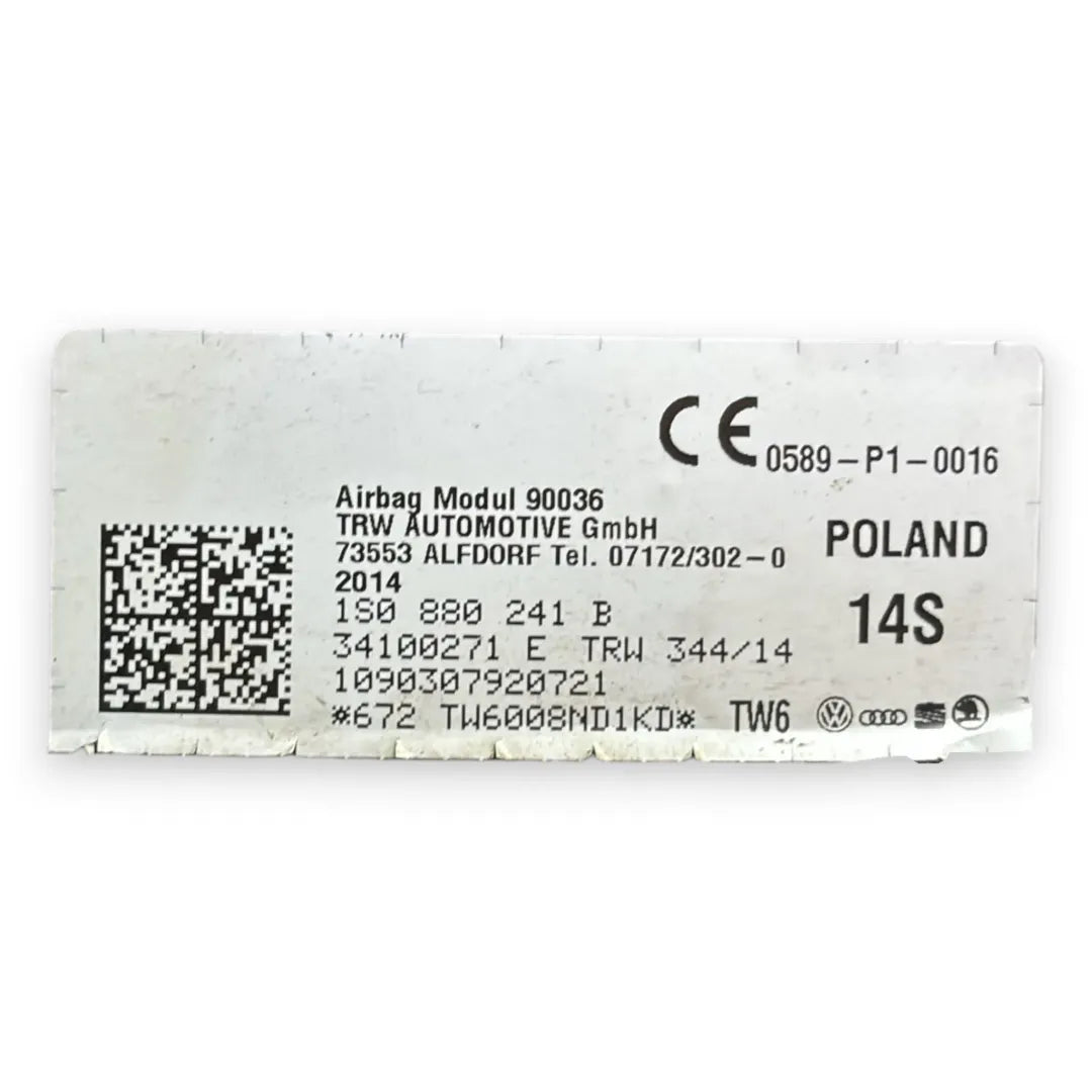 Dettaglio Airbag sedile sinistro Volkswagen UP 1S cod. 1S0880241B - foto 3