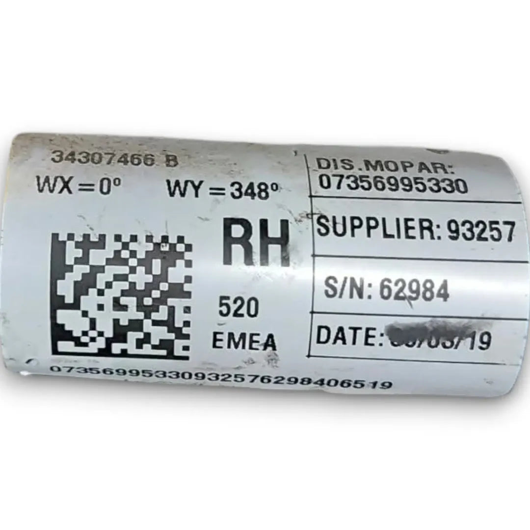 Dettaglio Cintura di sicurezza anteriore destra Jeep Renegade dal 2018 OEM 07356995330 - foto 3
