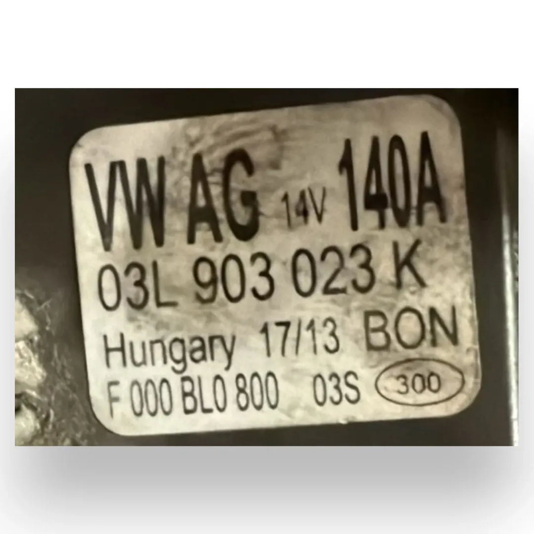 Dettaglio Alternatore Audi A3 8V OEM 03L903023LX - foto 3