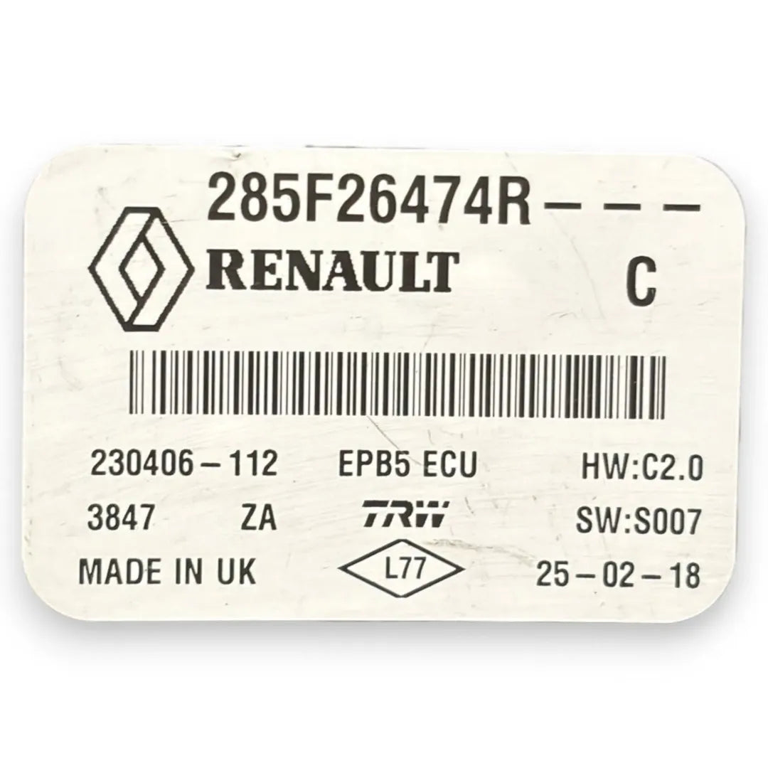 Dettaglio Centralina freno stazionamento elettromeccanico Renault Kadjar OEM 285F27871R - foto 3